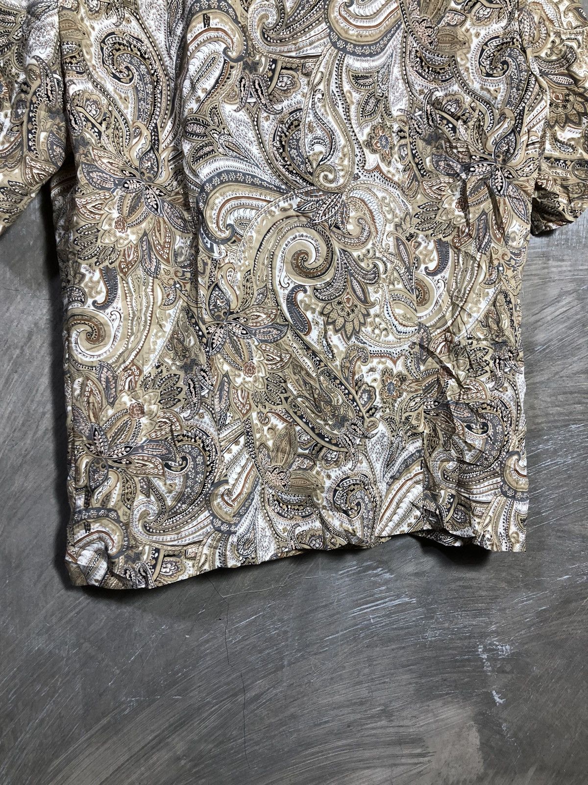 Burberry Vintage Burberrys Button Up Batik Pattern Size M / US 6-8 / IT 42-44 - 11 Thumbnail
