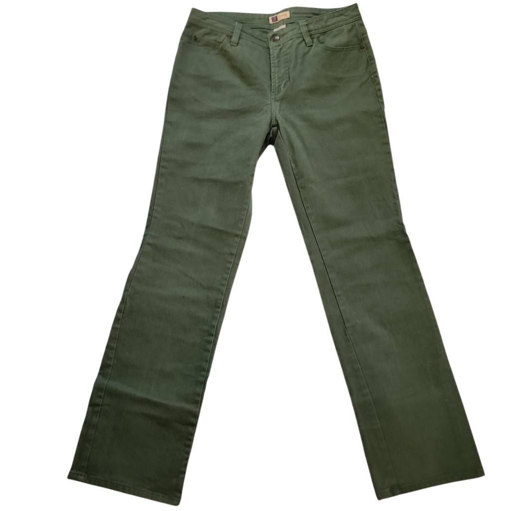 Faded Glory Faded Glory Women's Size 8 Sage Green Relaxed Jeans Size 28" / US 6 / IT 42 - 1 Thumbnail