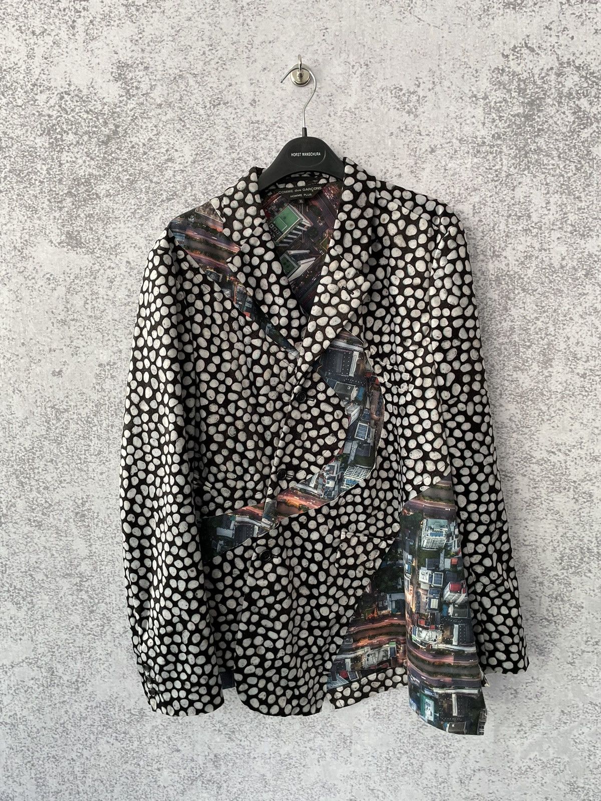 Comme des Garcons Rare CDG HP Asymmetric Velvet Jacket Size US XL / EU 56 / 4 - 1 Thumbnail