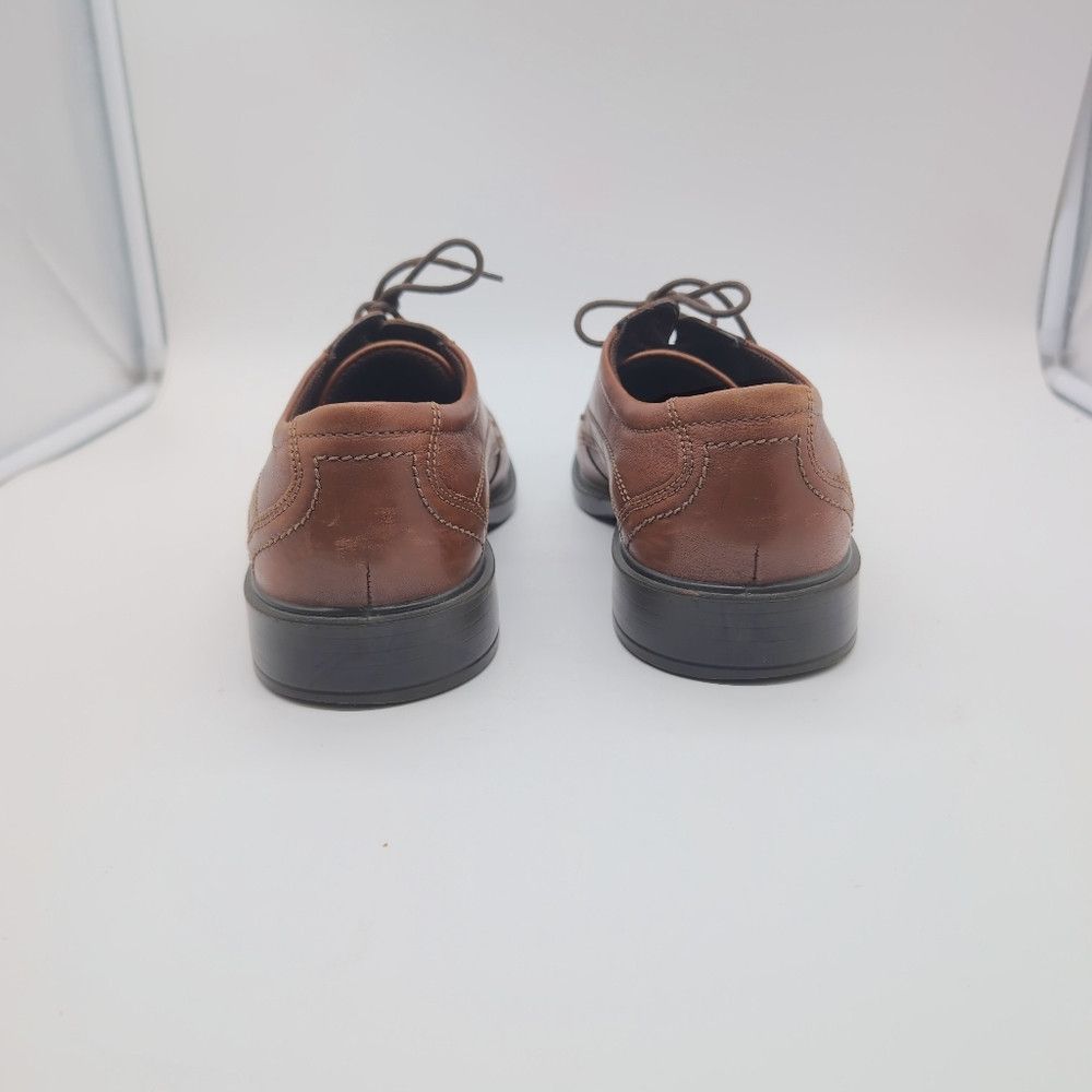 Ecco Ecco Sz 9 Classic Oxford Light Brown Leather Men's Shoes Mi Size US 9 / EU 42 - 7 Thumbnail