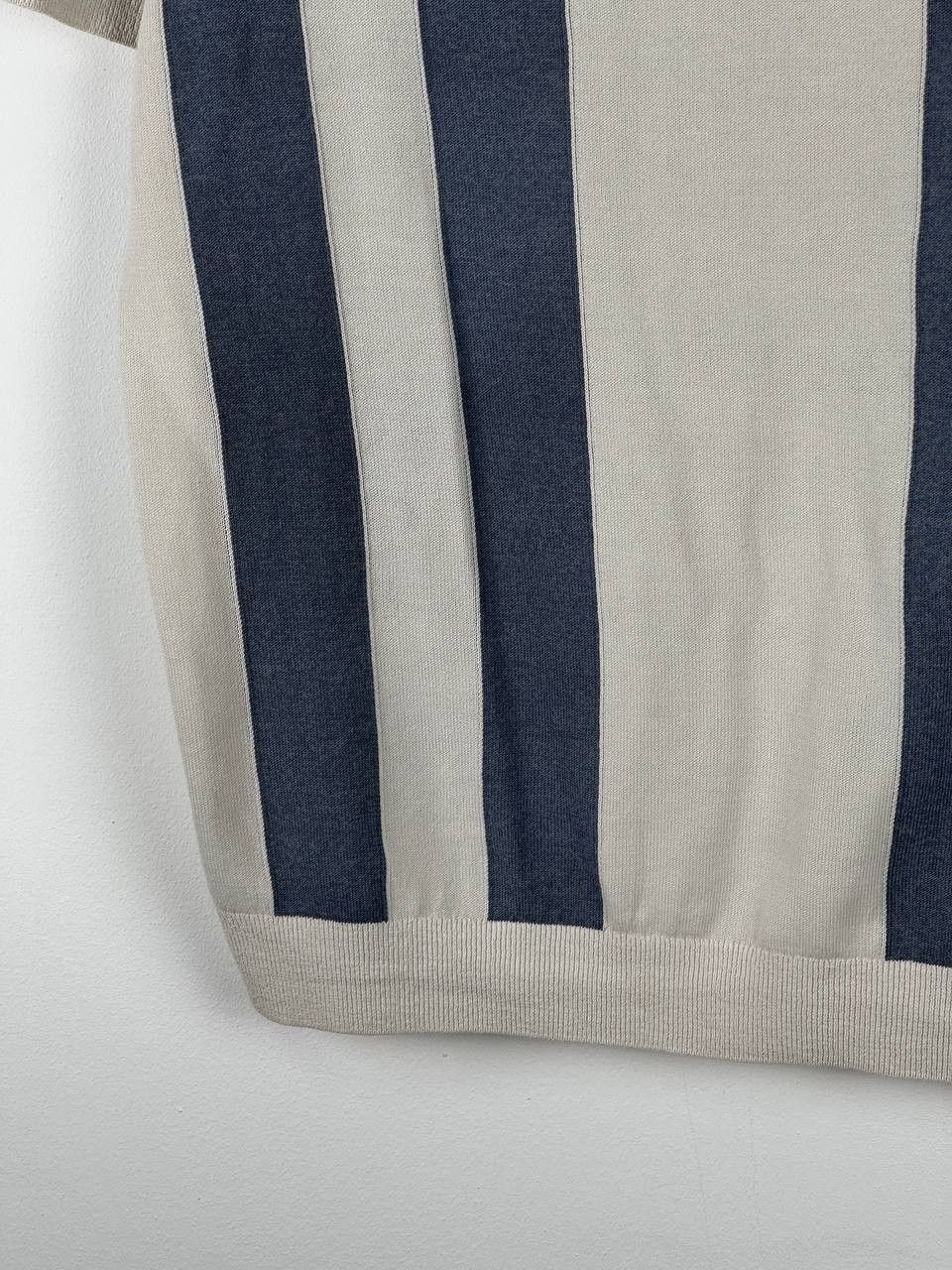 Reiss Reiss Knitted Stripped Zip Polo Summer Size S Size US S / EU 44-46 / 1 - 6 Thumbnail