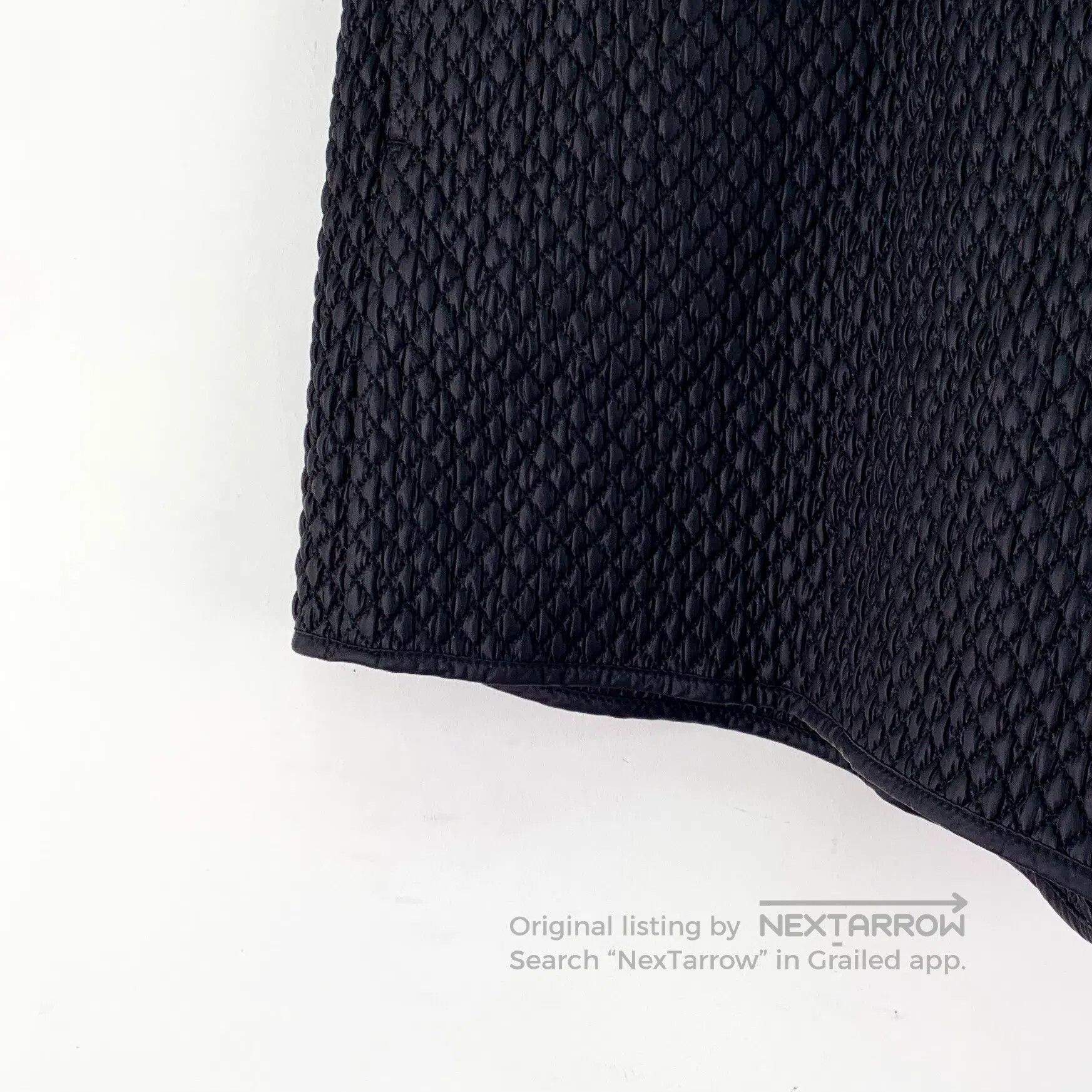 Moncler Moncler Black Nylon Diamond Grid Drawstring Casual Shorts| Size US 40 / EU 56 - 4 Thumbnail