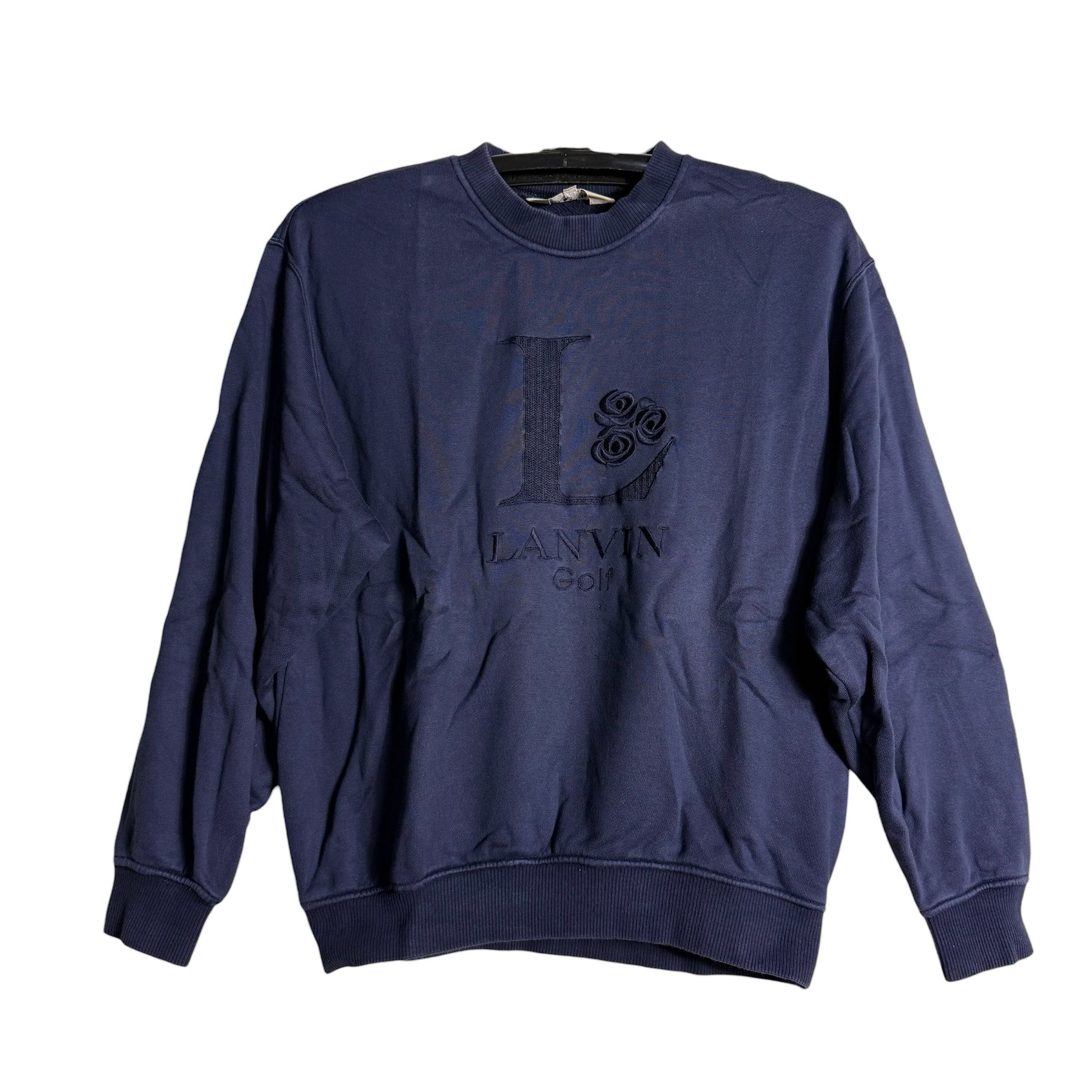 Lanvin 🔥RARE🔥Vintage Lanvin Golf Spellout Sweatshirt Size US M / EU 48-50 / 2 - 1 Thumbnail