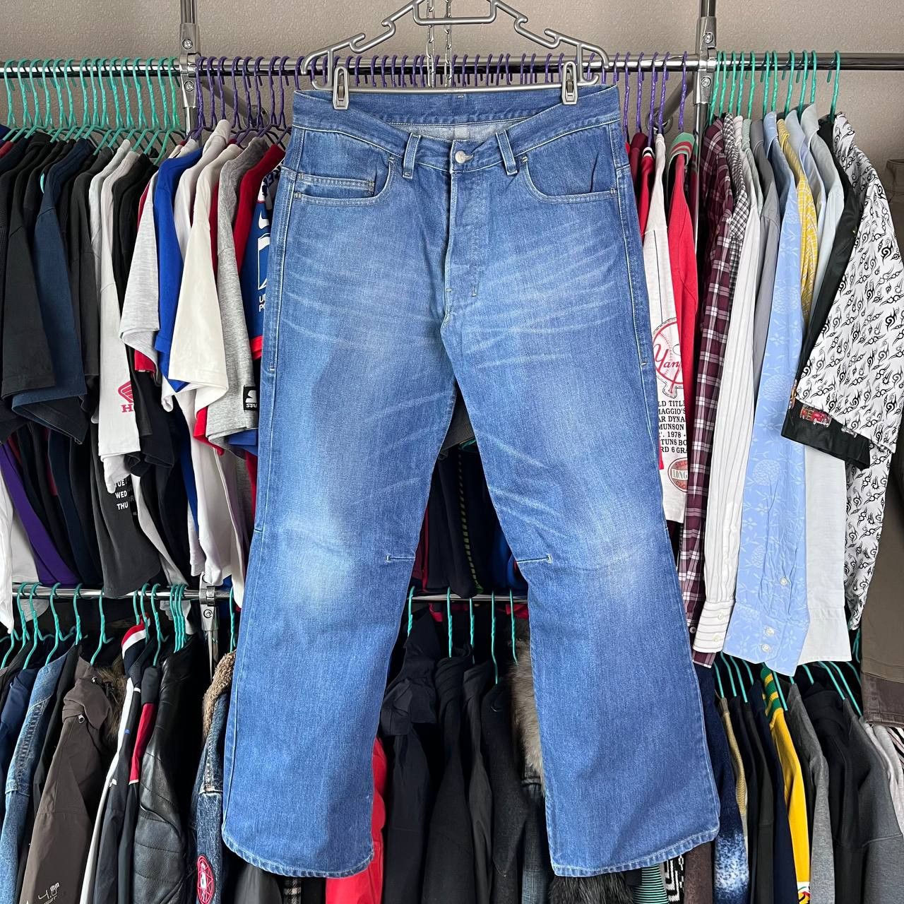 Diesel × Vintage Vintage Diesel Wide Rap Jeans Mens 34 Made in Italy Y2K Size US 34 / EU 50 - 1 Thumbnail