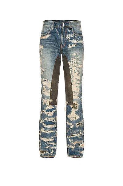 image of Givenchy O1Srvl11E0524 Denim Pant In Medium Blue, Men's (Size 34)