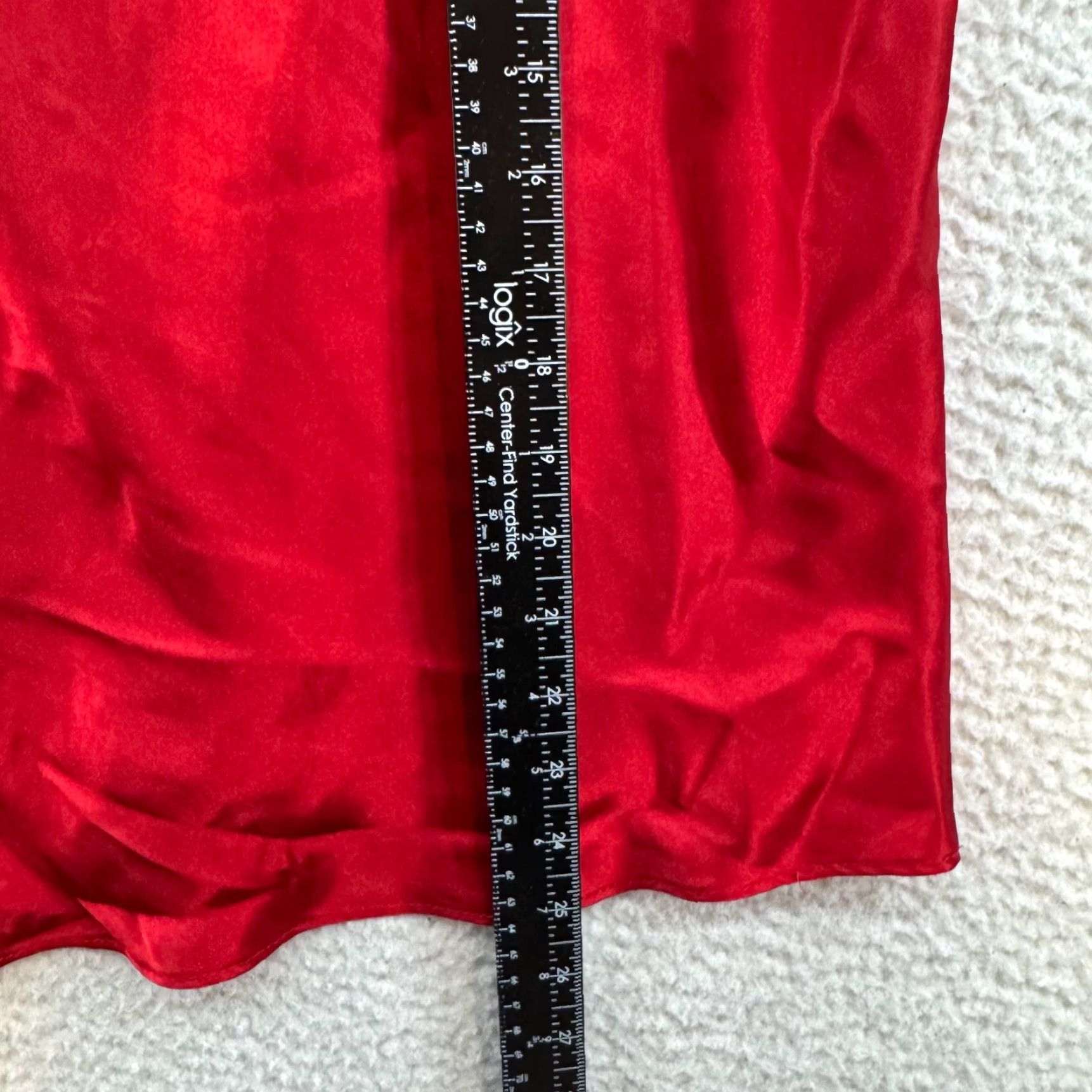 Vintage VINTAGE Y2K Secret Treasures Camisole Tank Top XL Red Satin Lace Size XL / US 12-14 / IT 48-50 - 6 Thumbnail
