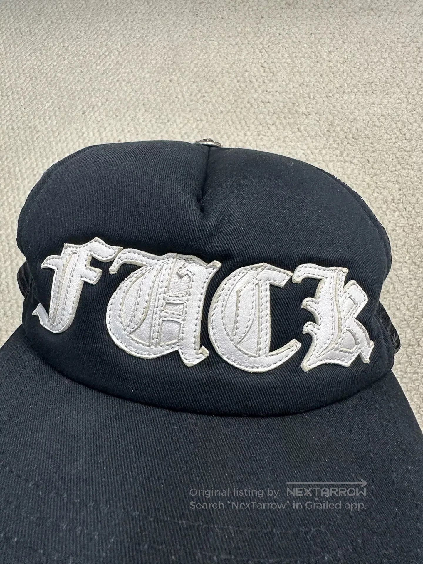 Chrome Hearts Chrome Hearts FxxK Leather Patch Baseball Cap. Size ONE SIZE - 2 Thumbnail