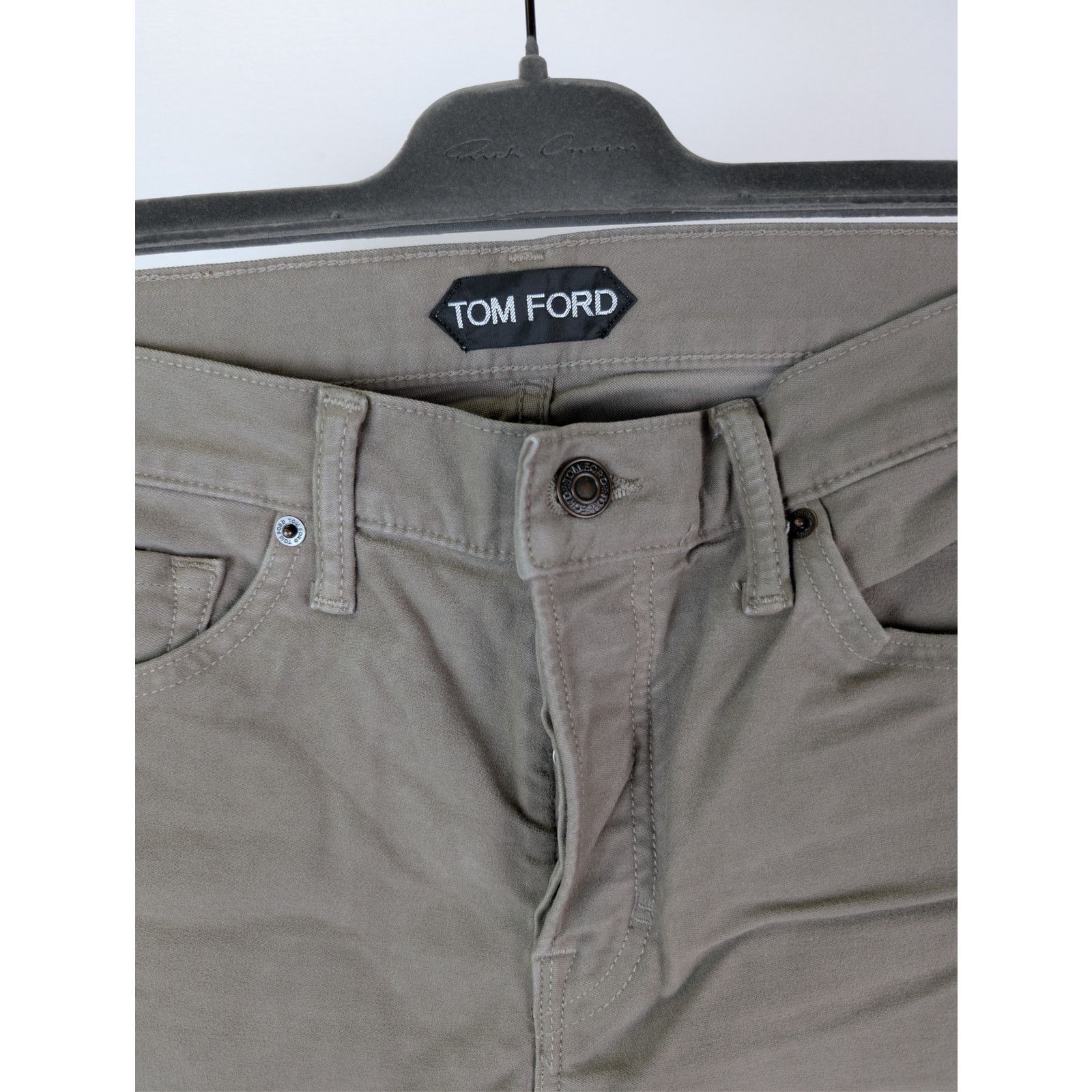 Tom Ford o1rshd1 Slim Denim Jeans in Khaki Size US 36 / EU 52 - 7 Thumbnail