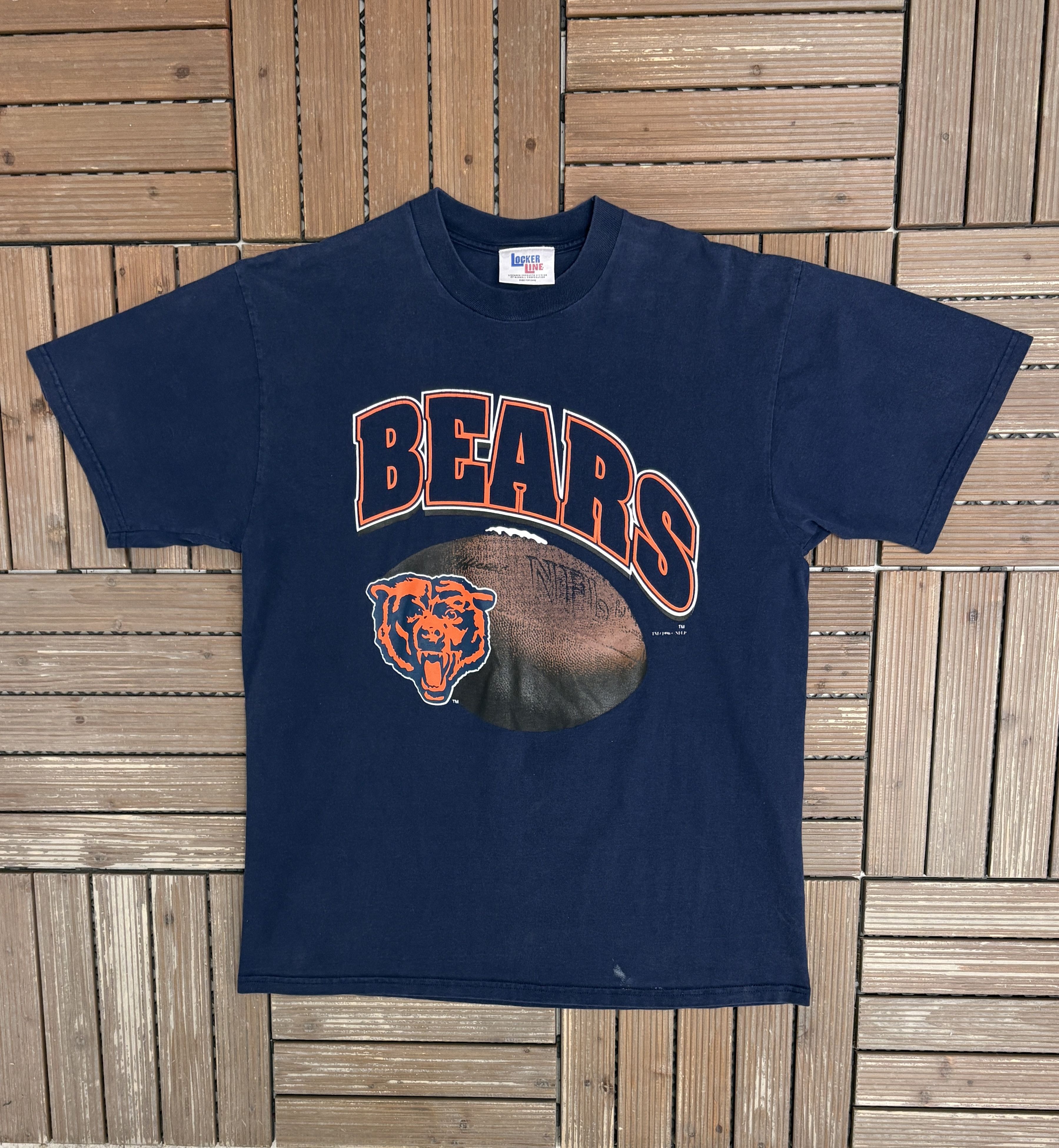 Vintage Chicago Bears Vintage Made in USA Blue T-Shirt Tee Size US XL / EU 56 / 4 - 1 Thumbnail