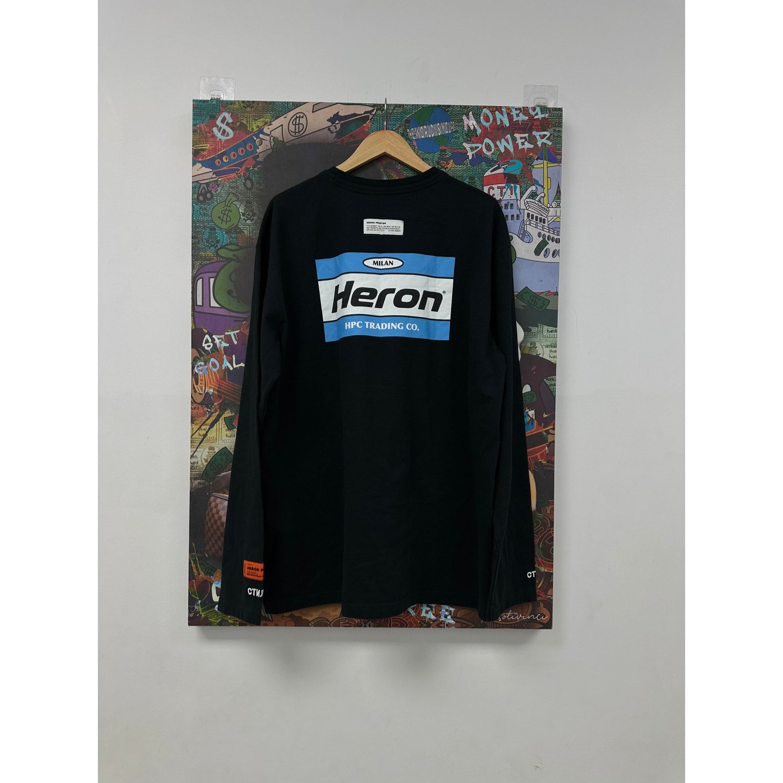 Heron Preston Heron Preston Milan LS Black Baby Blue Used Medium Size US M / EU 48-50 / 2 - 2 Thumbnail