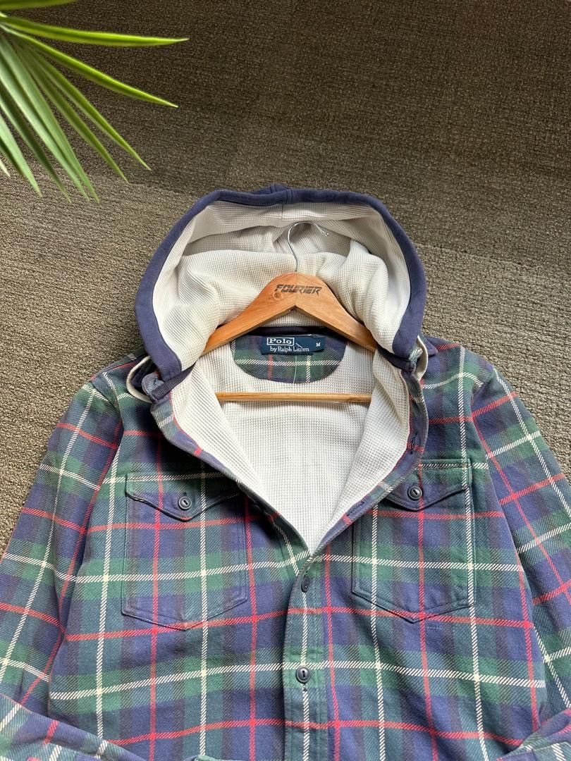 Other × Polo Ralph Lauren × Vintage VINTAGE POLO RALPH LAUREN CHECKERED HOODED Size US M / EU 48-50 / 2 - 3 Thumbnail