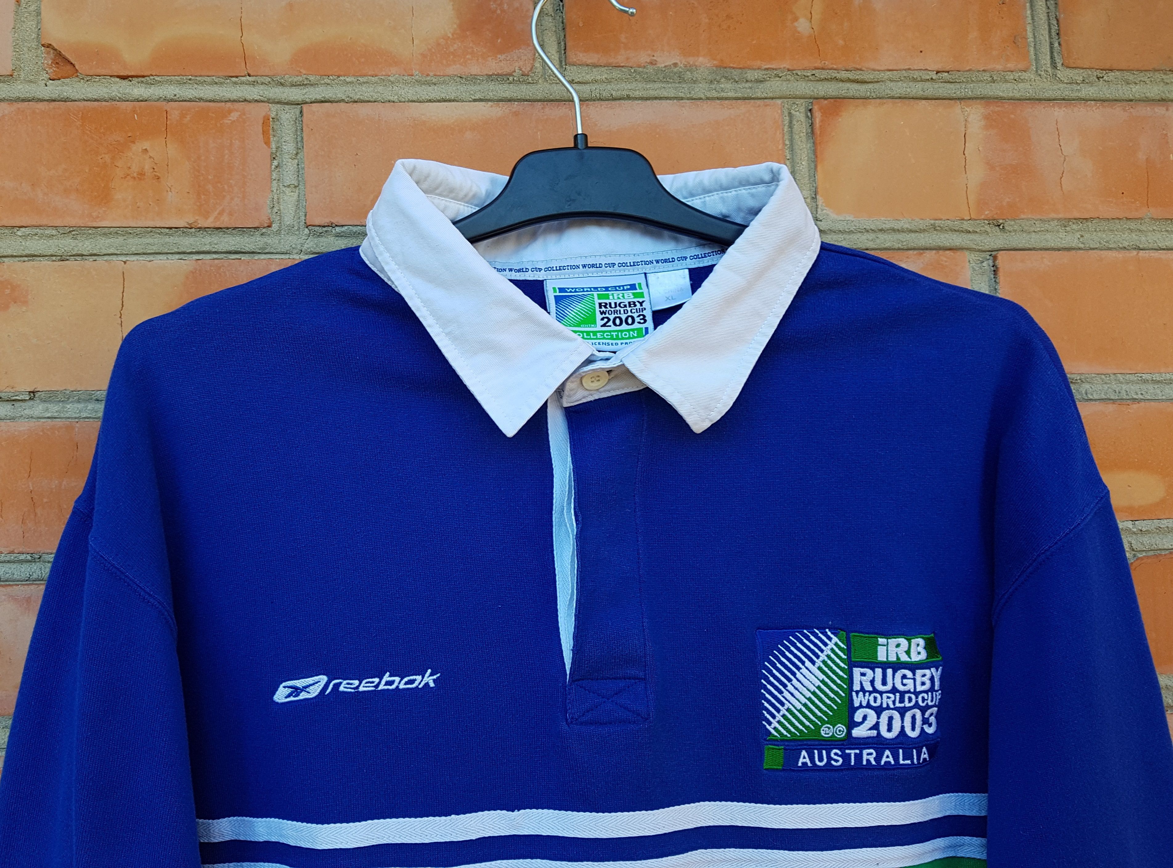 Reebok Reebok IRB Australia Rugby Shirt 2003 World Cup Polo Jersey Size US XL / EU 56 / 4 - 3 Thumbnail
