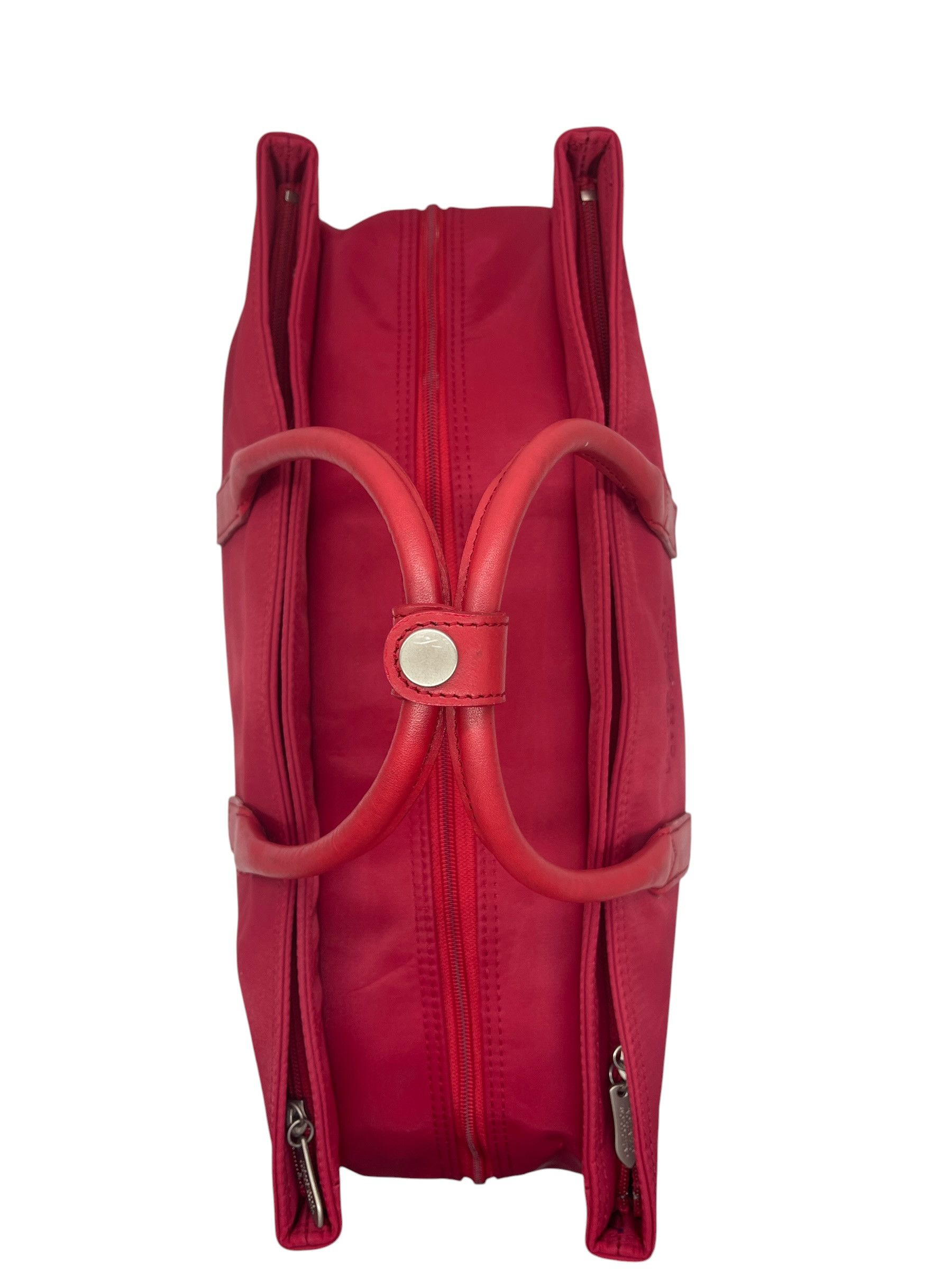 United Colors Of Benetton United Colors of Benetton Red Nylon Weekender Duffel Bag Y2K Size ONE SIZE - 13 Thumbnail