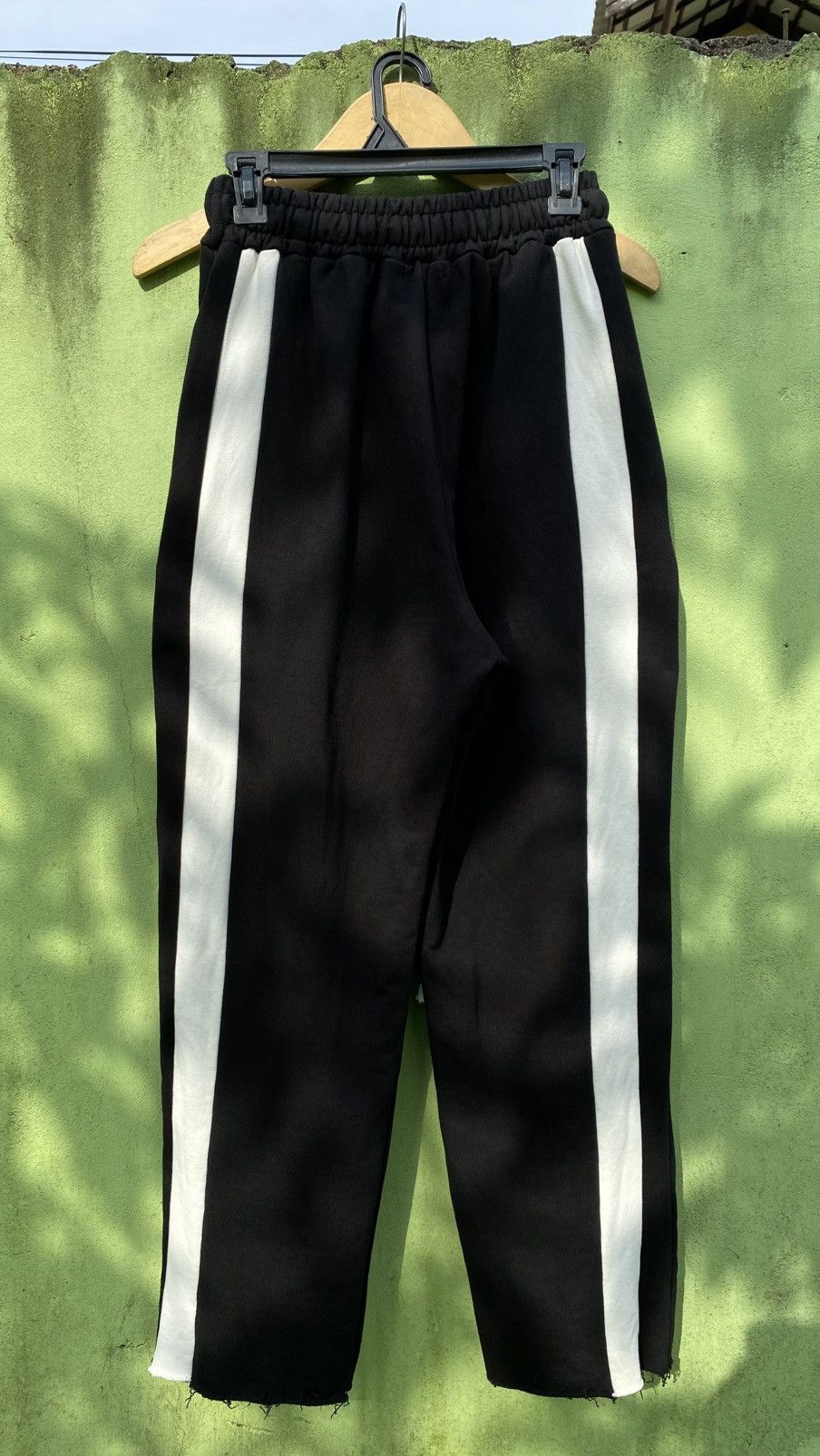 Japanese Brand Bound Sweatpants Distressed Stripe Grunge Avant Garde Look Size 23" - 2 Thumbnail