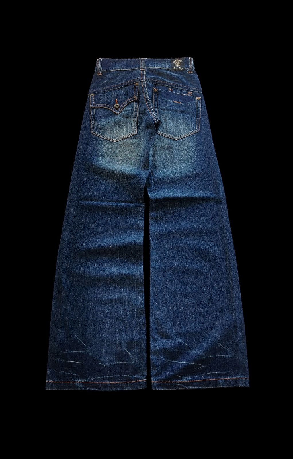Japanese Brand Vintage Sweet Wide Leg Flared Denim Jeans Size US 27 - 1 Thumbnail