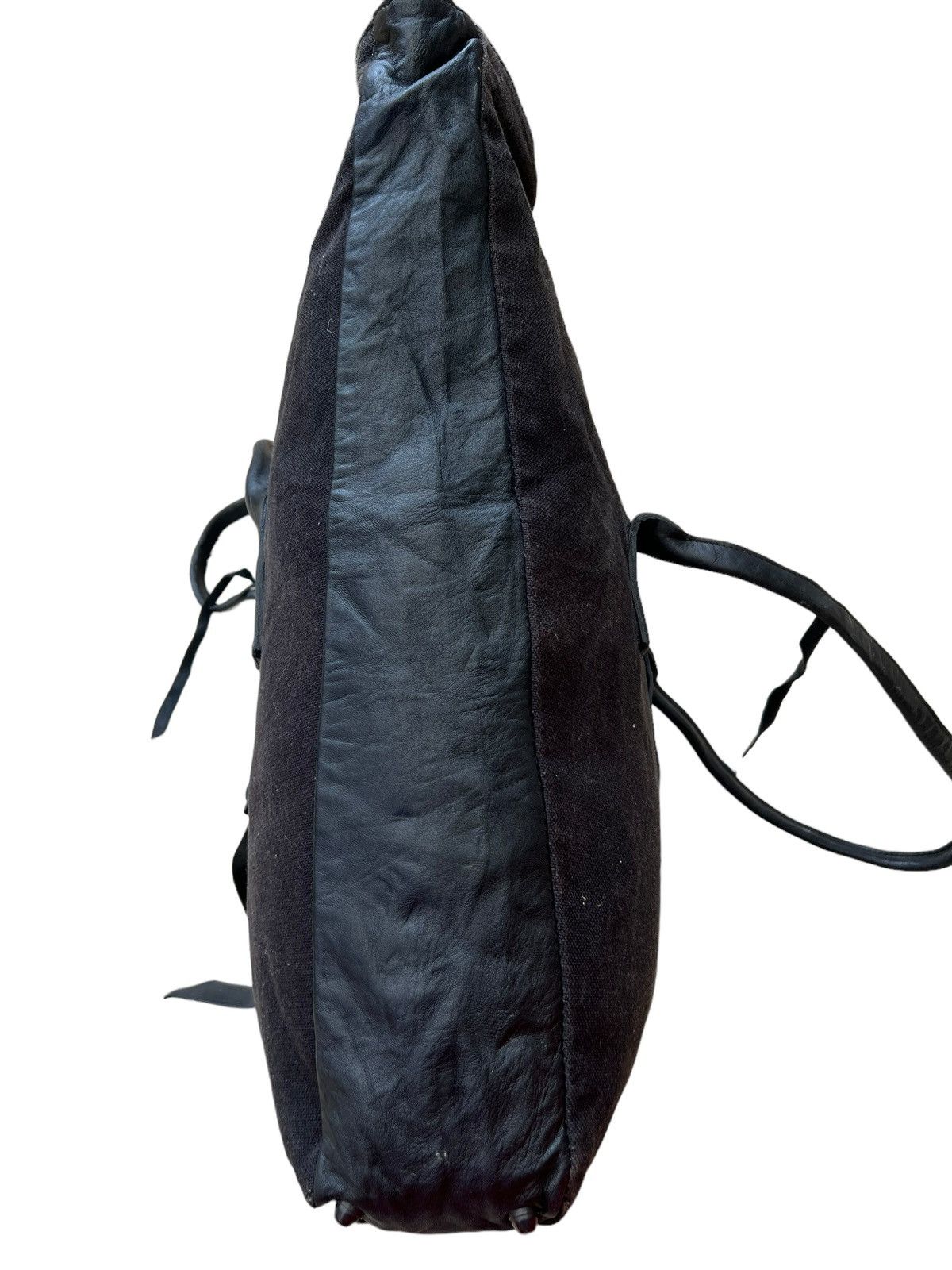 ato Ato Japan Hybrid Leather Cotton Unique Tote Bag Large Size ONE SIZE - 14 Thumbnail