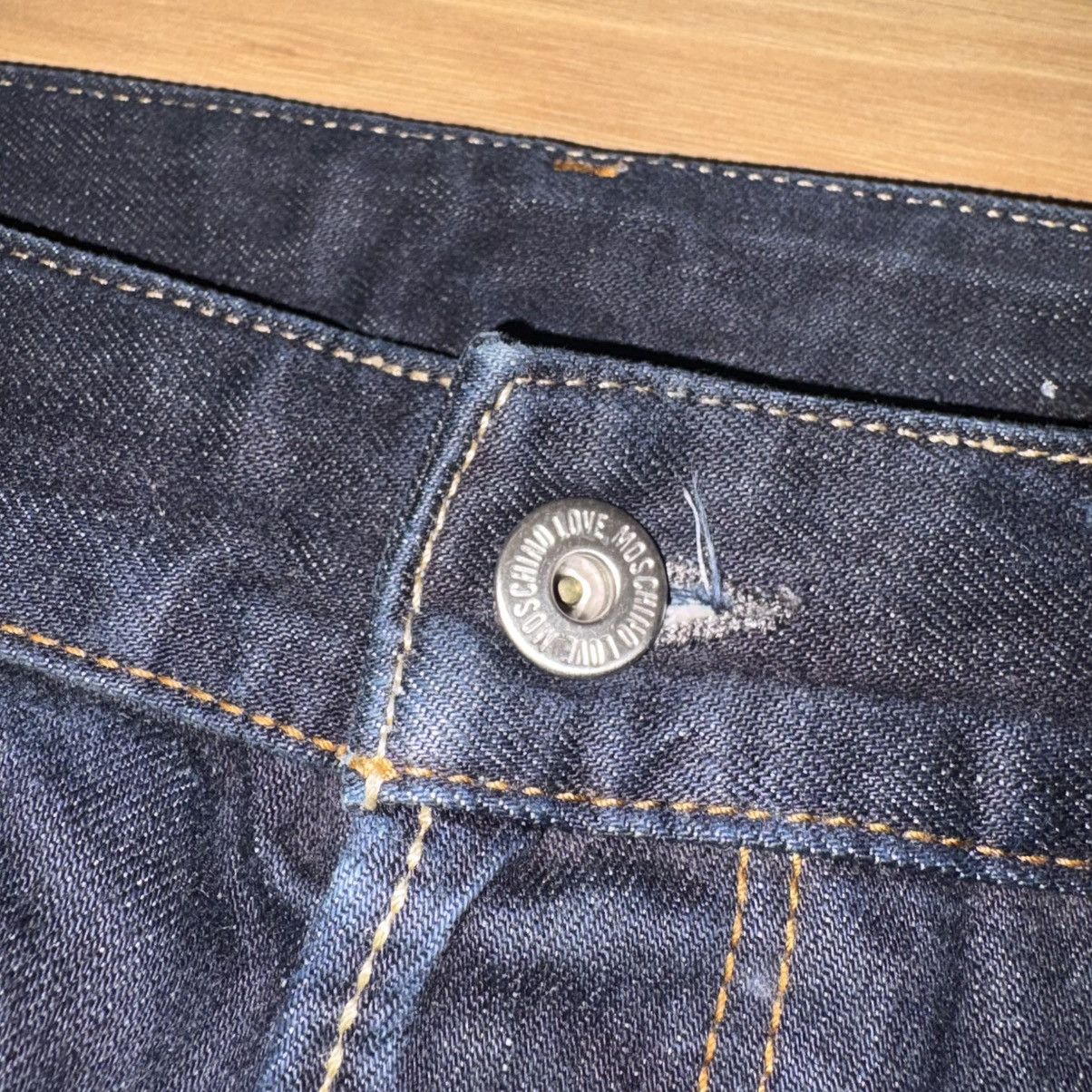 Moschino Love Moschino Selvedge Men’s Dark Blue Slim Fit Denim Jeans Size US 33 - 6 Thumbnail