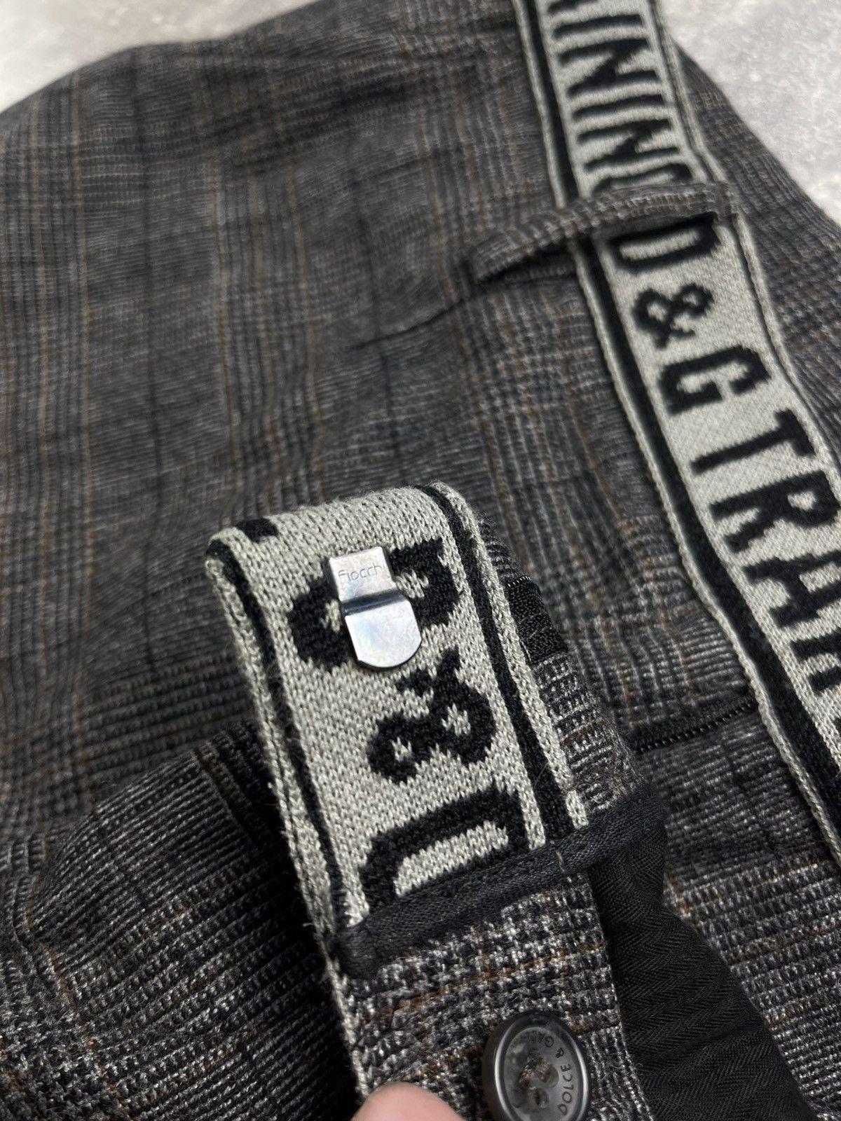 Dolce & Gabbana Dolce & Gabbana D&G Training Grey Plaid Pants Wool 00s Size US 34 / EU 50 - 11 Thumbnail
