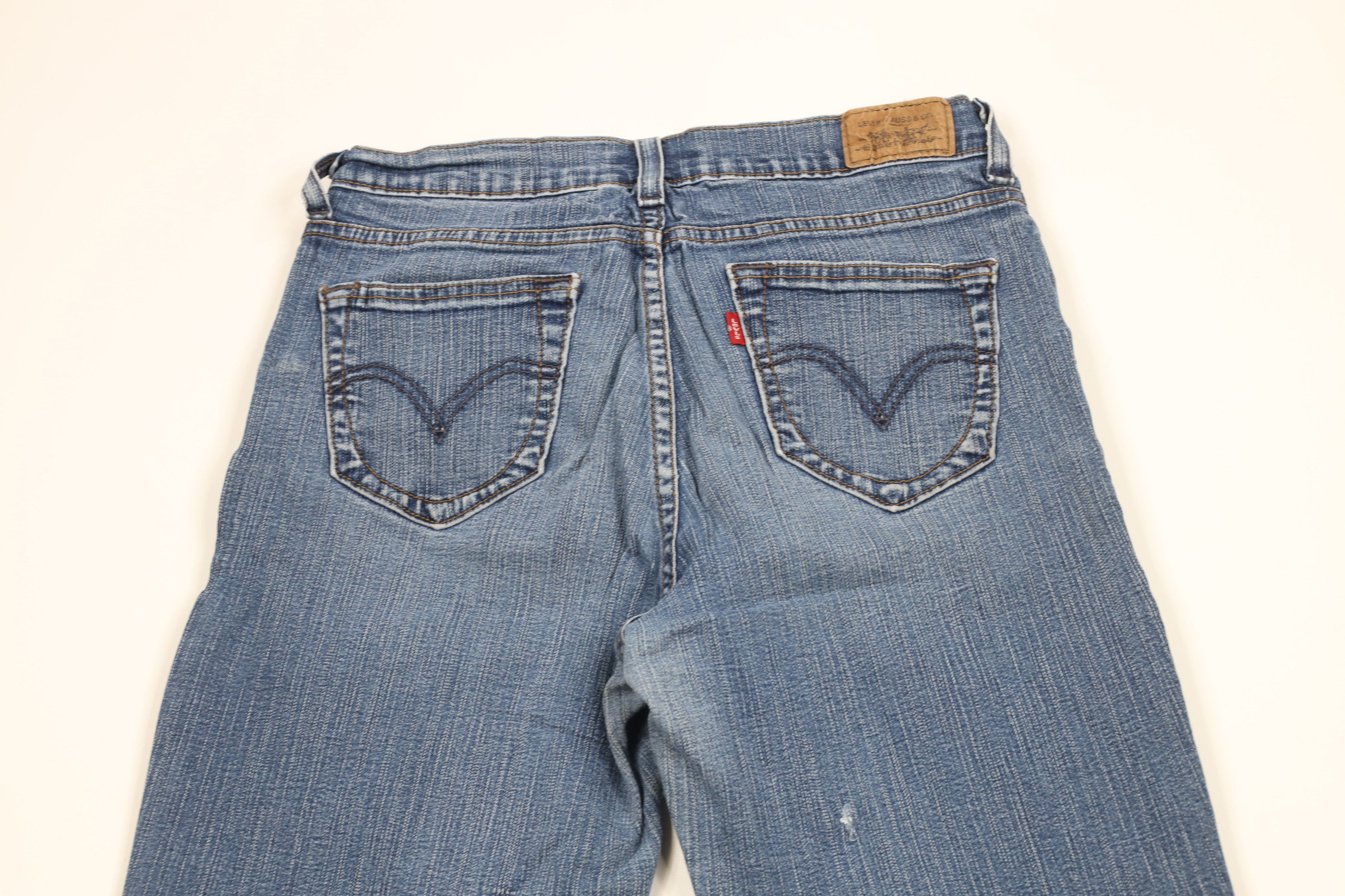 Levi's × Vintage Vintage Y2K Levis Flared Wide Leg Denim Jeans Babydoll Size 30" / US 8 / IT 44 - 10 Thumbnail