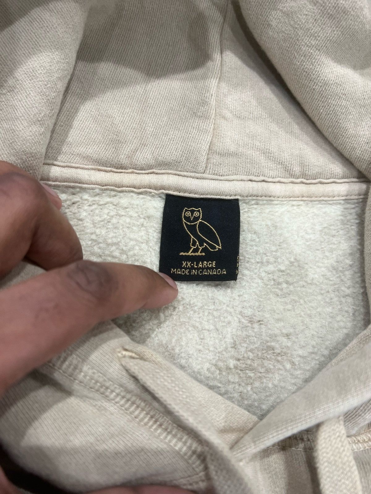 October's Very Own OVO Garment Dye Hoodie Putty Size: XXL Size US XXL / EU 58 / 5 - 4 Thumbnail