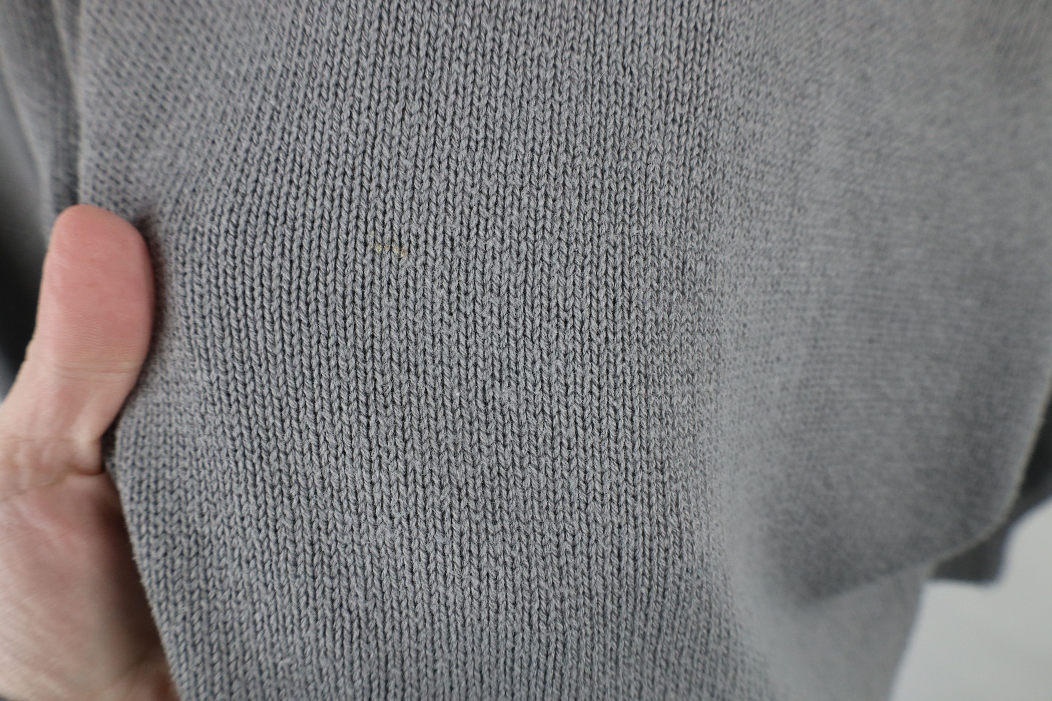 Vintage Vintage 90s Streetwear Blank Ribbed Knit V-Neck Sweater Gray Size US XL / EU 56 / 4 - 4 Thumbnail
