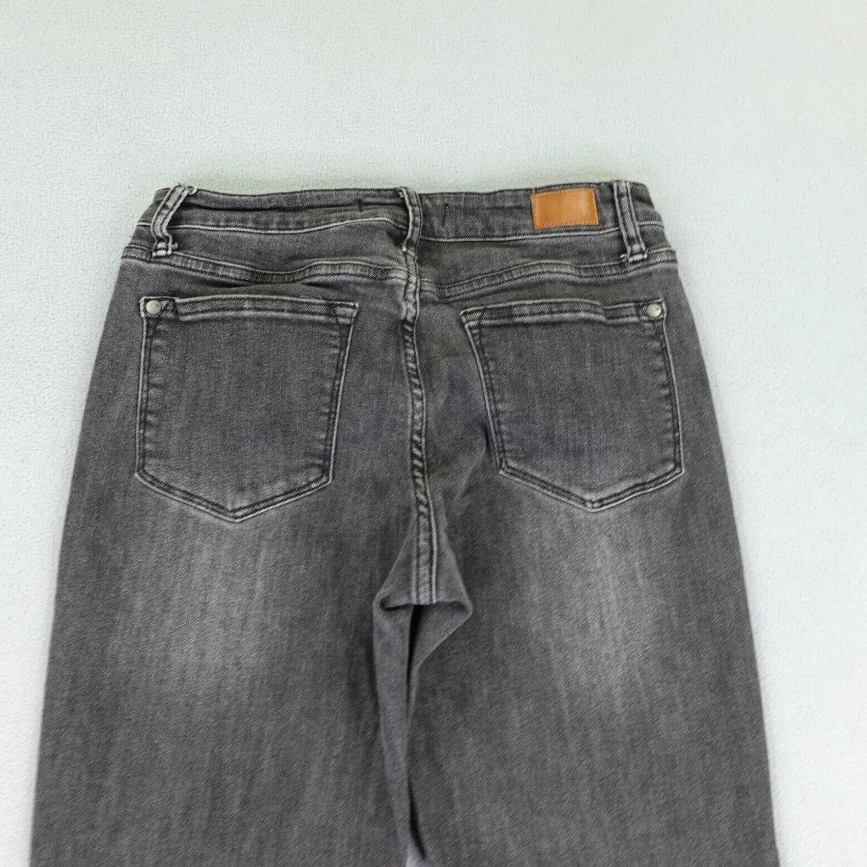 Denime Judy Blue Jeans Womens 5/27 Black Denim Boyfriend Fit Handsand Mid Rise Flex Regular Style Size 26" / US 2 / IT 38 - 5 Thumbnail