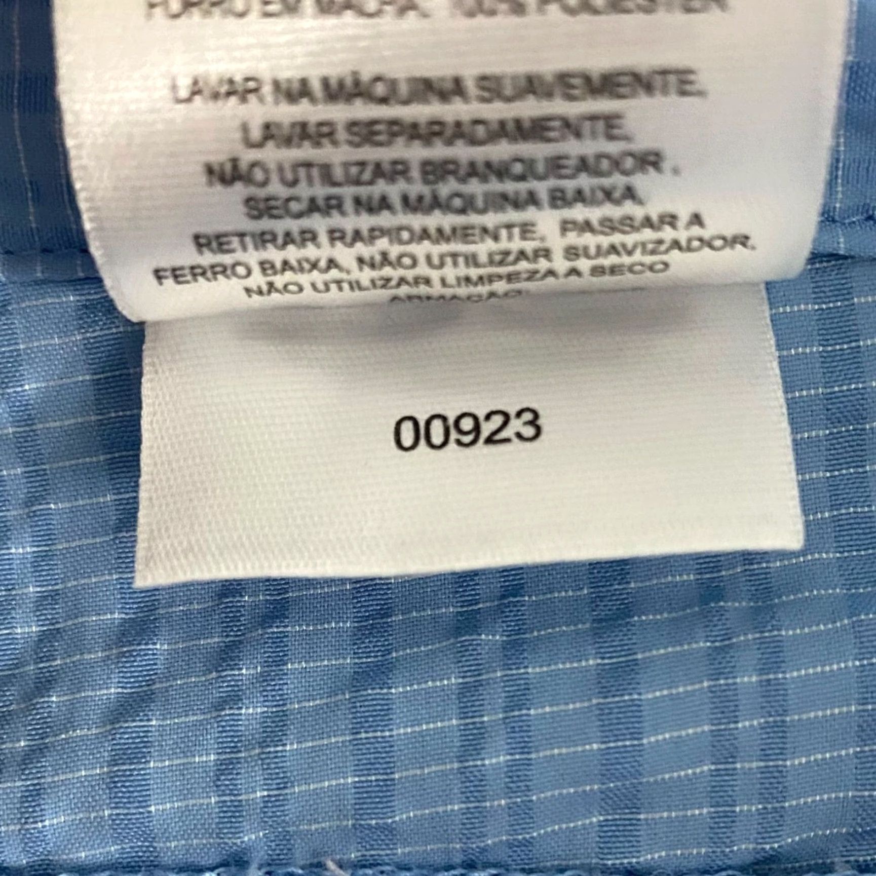 Vintage Columbia PFG Active Cargo Skort Women's Medium Blue Seersucker Nylon Comfort Fit Size ONE SIZE - 8 Thumbnail