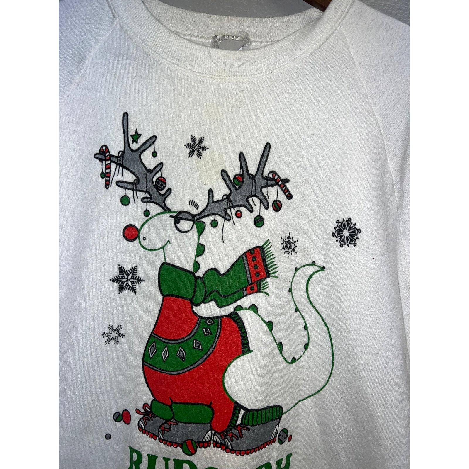 Vintage Vintage Dinosaur Sweatshirt Crewneck Rudolph Dino 90s VTG L Size US L / EU 52-54 / 3 - 2 Thumbnail