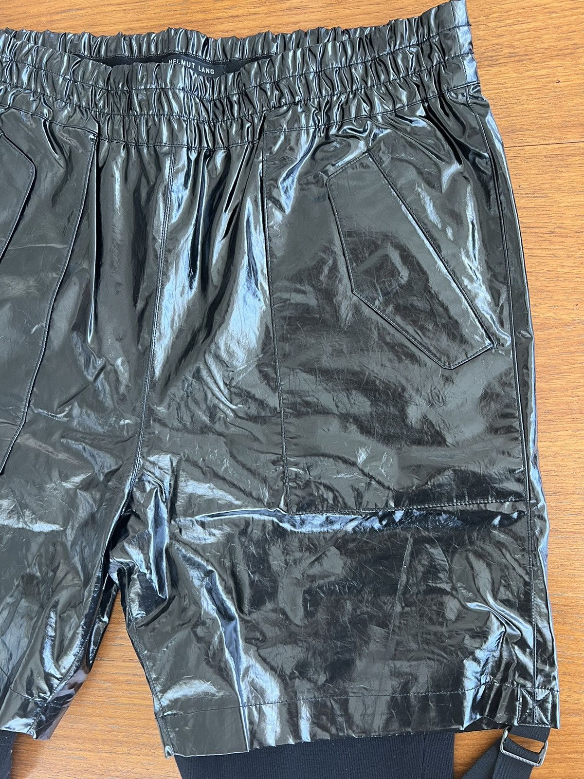 Helmut Lang Helmut Lang plastic/vinyl shorts Size US 36 / EU 52 - 4 Thumbnail