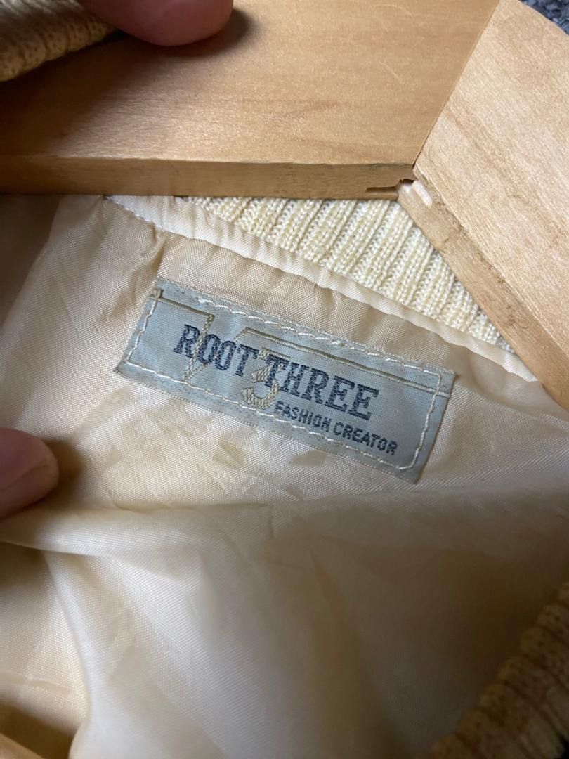 Japanese Brand Vintage Root Three Varsity Jacket with Leather Sleeves (177) Size US M / EU 48-50 / 2 - 4 Thumbnail