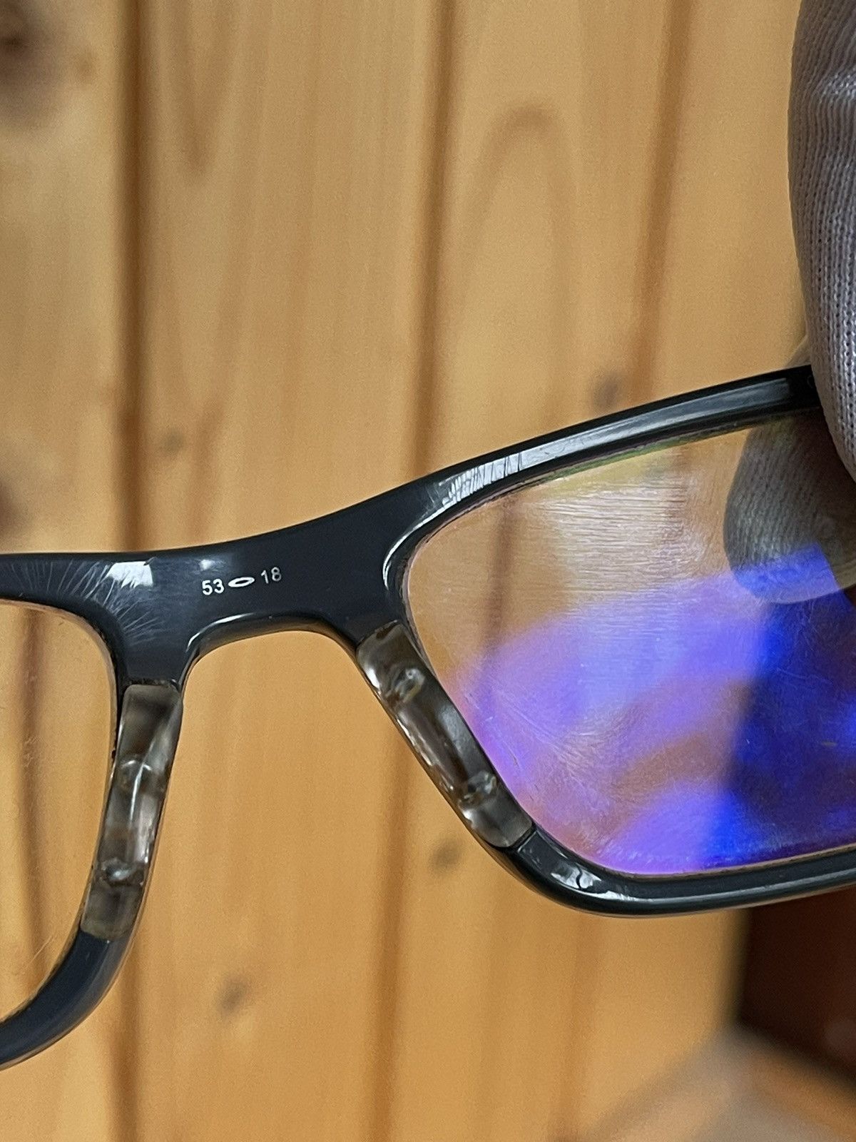 Oakley × Vintage Oakley 00s Chamfer 53 • 18 Pavement glasses red/black Size ONE SIZE - 10 Thumbnail