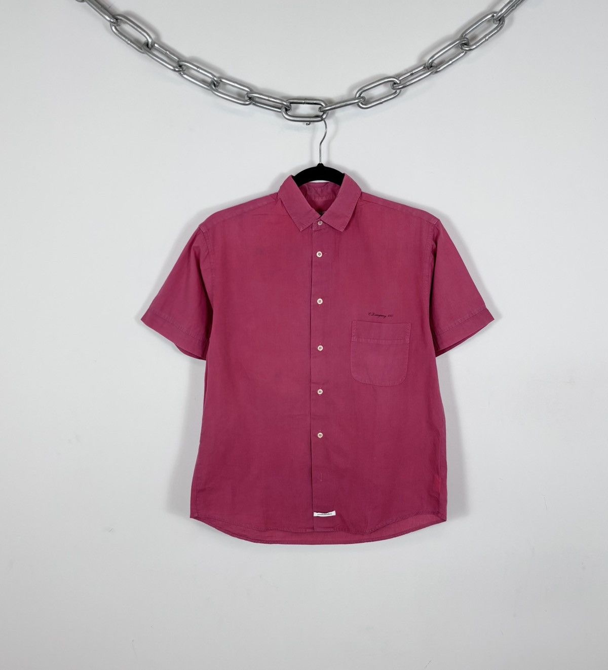 C.P. Company Vintage C.P. Company Pocket Logo Rare Short Sleeve Shirt Size US S / EU 44-46 / 1 - 1 Thumbnail