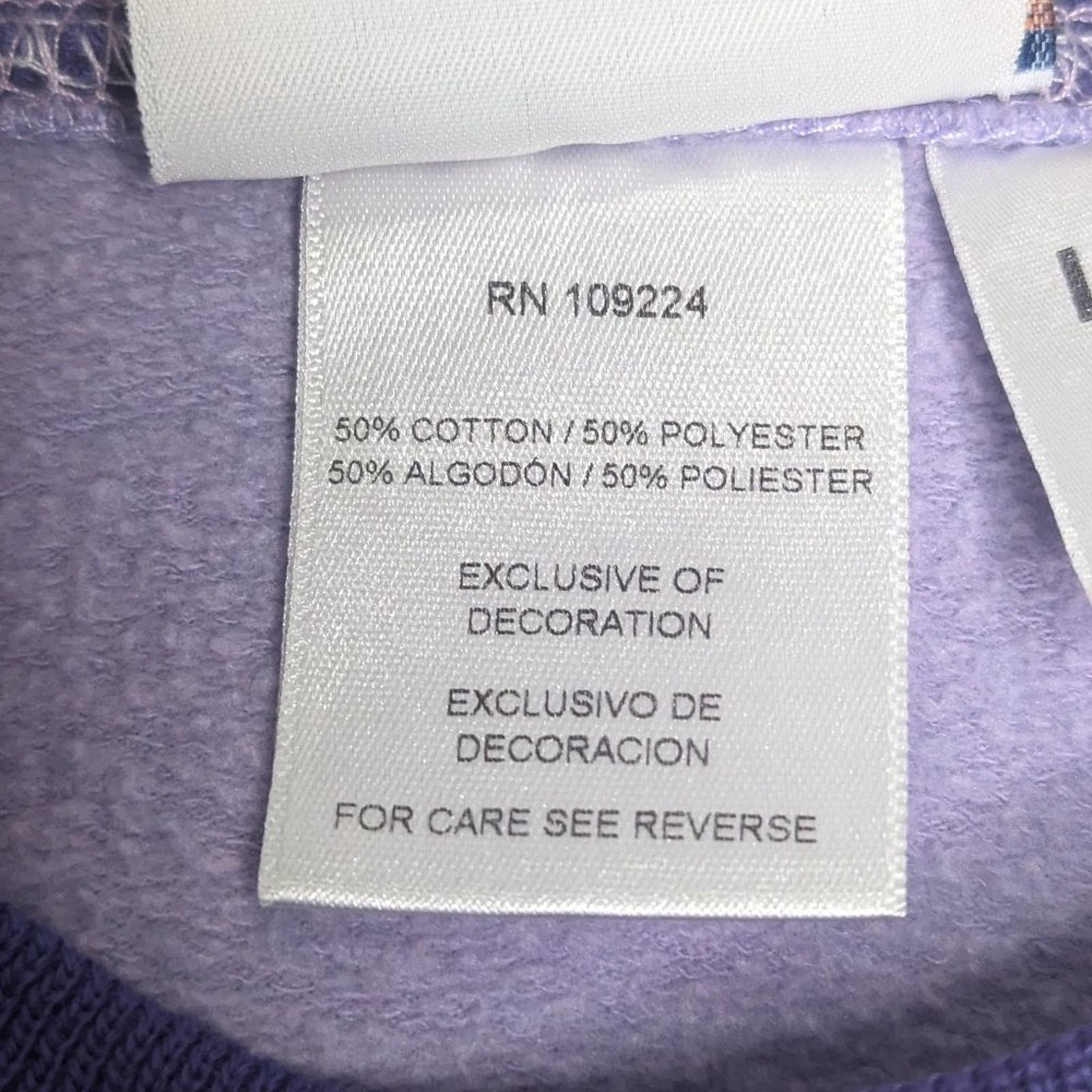 Vintage Vintage Purple Crewneck Sweatshirt Dandelion Ladybug Print Size L / US 10 / IT 46 - 6 Thumbnail