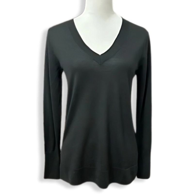Other Halogen Sweater Long Sleeve V Neck Lightweight Black W XS Size XS / US 0-2 / IT 36-38 - 1 Thumbnail