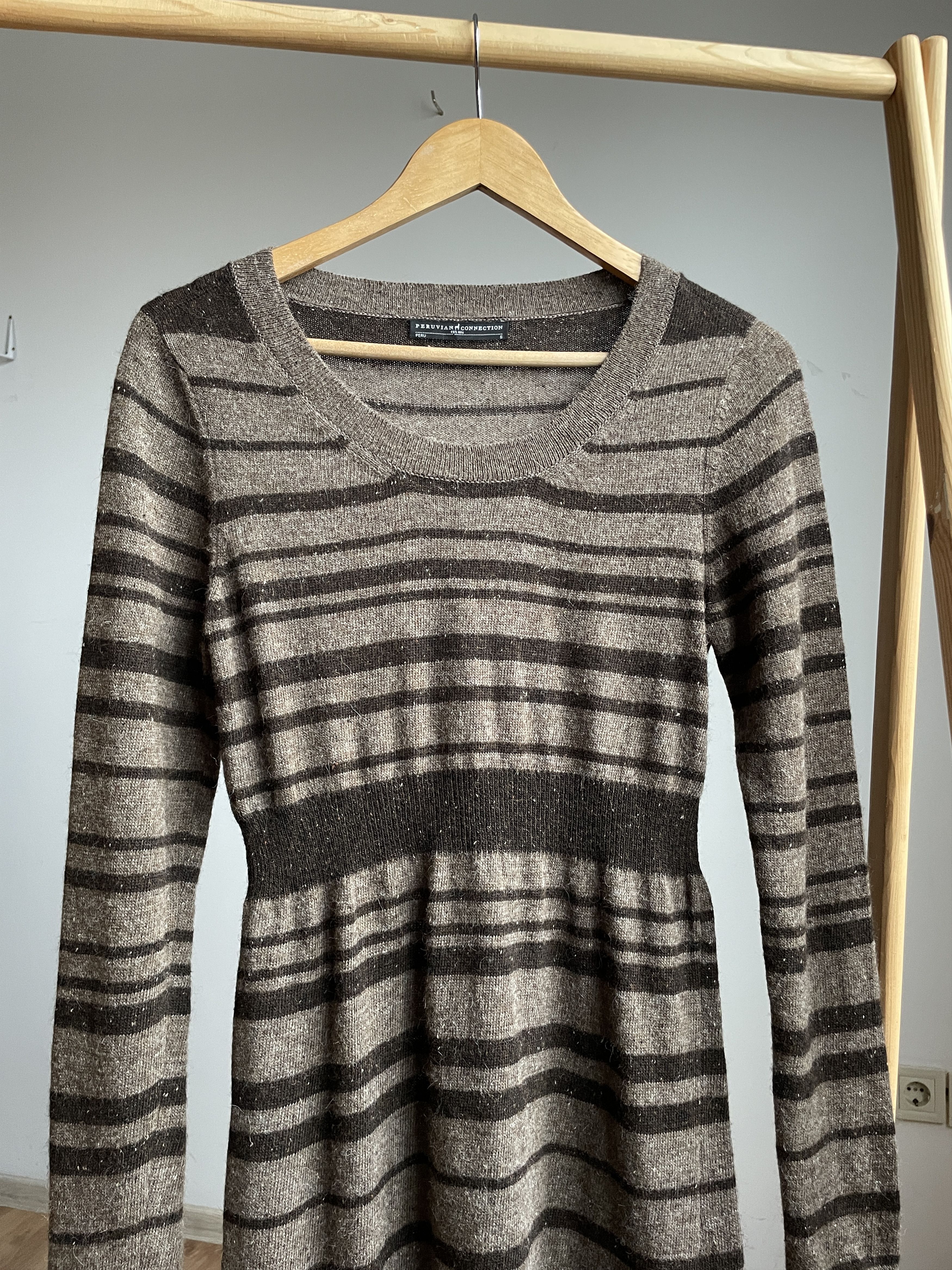 Other Peruvian Connection Striped Wool Midi Dress Size S Size S / US 4 / IT 40 - 3 Thumbnail
