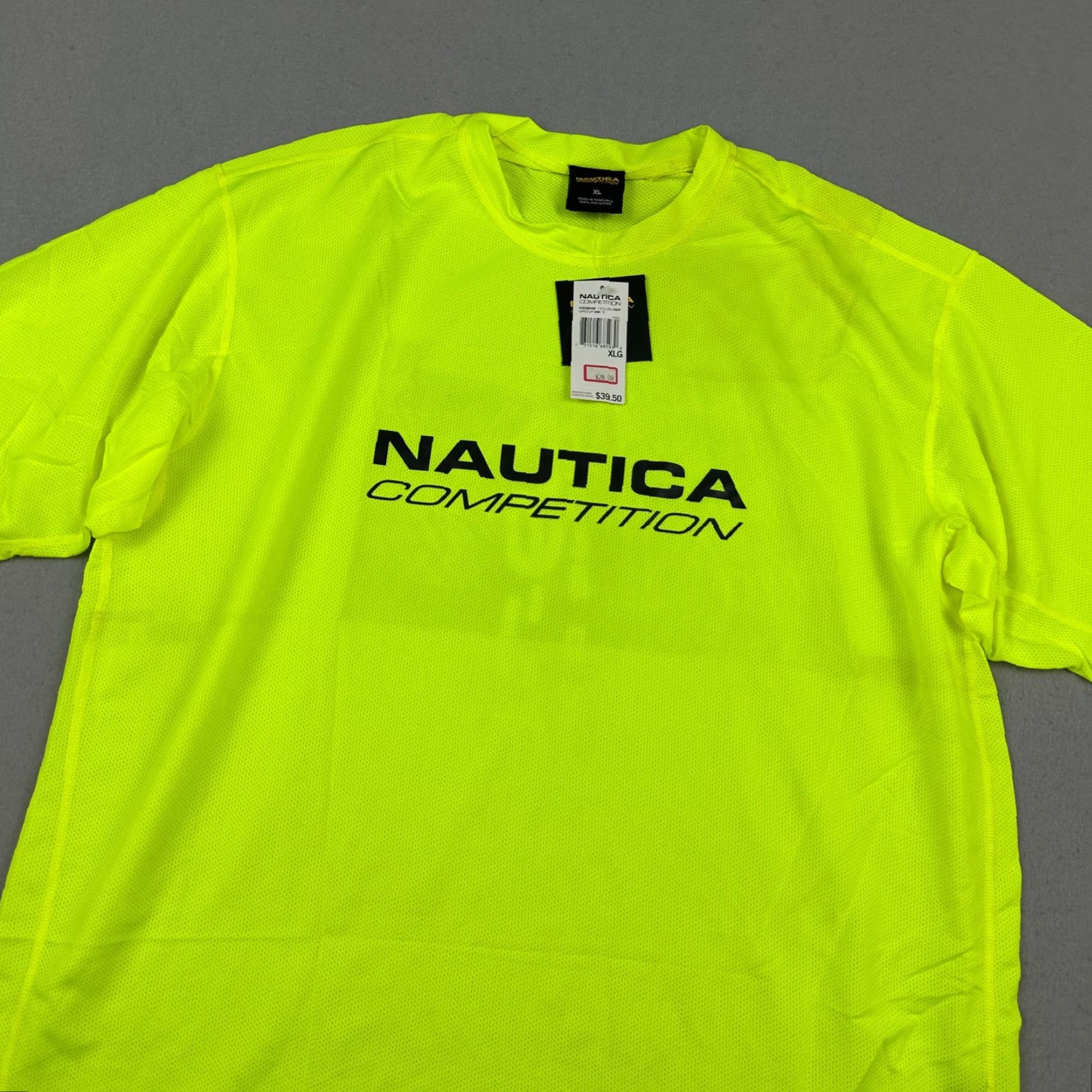Nautica VINTAGE Nautica Shirt Men XL Yellow Scuba Performance Crew Neck Short Sleeve Logo Sports Shirt Size US XL / EU 56 / 4 - 2 Thumbnail