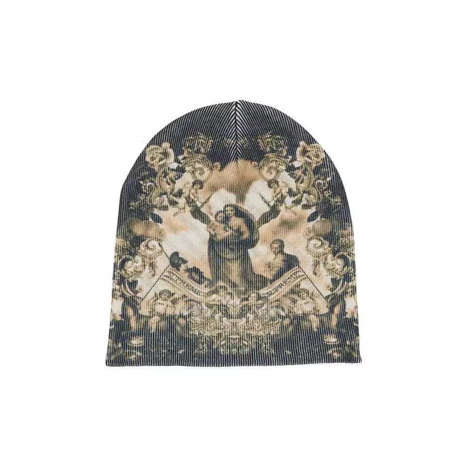 Japanese Brand 2000s Y2k Pattern Beanies Size ONE SIZE - 3 Thumbnail