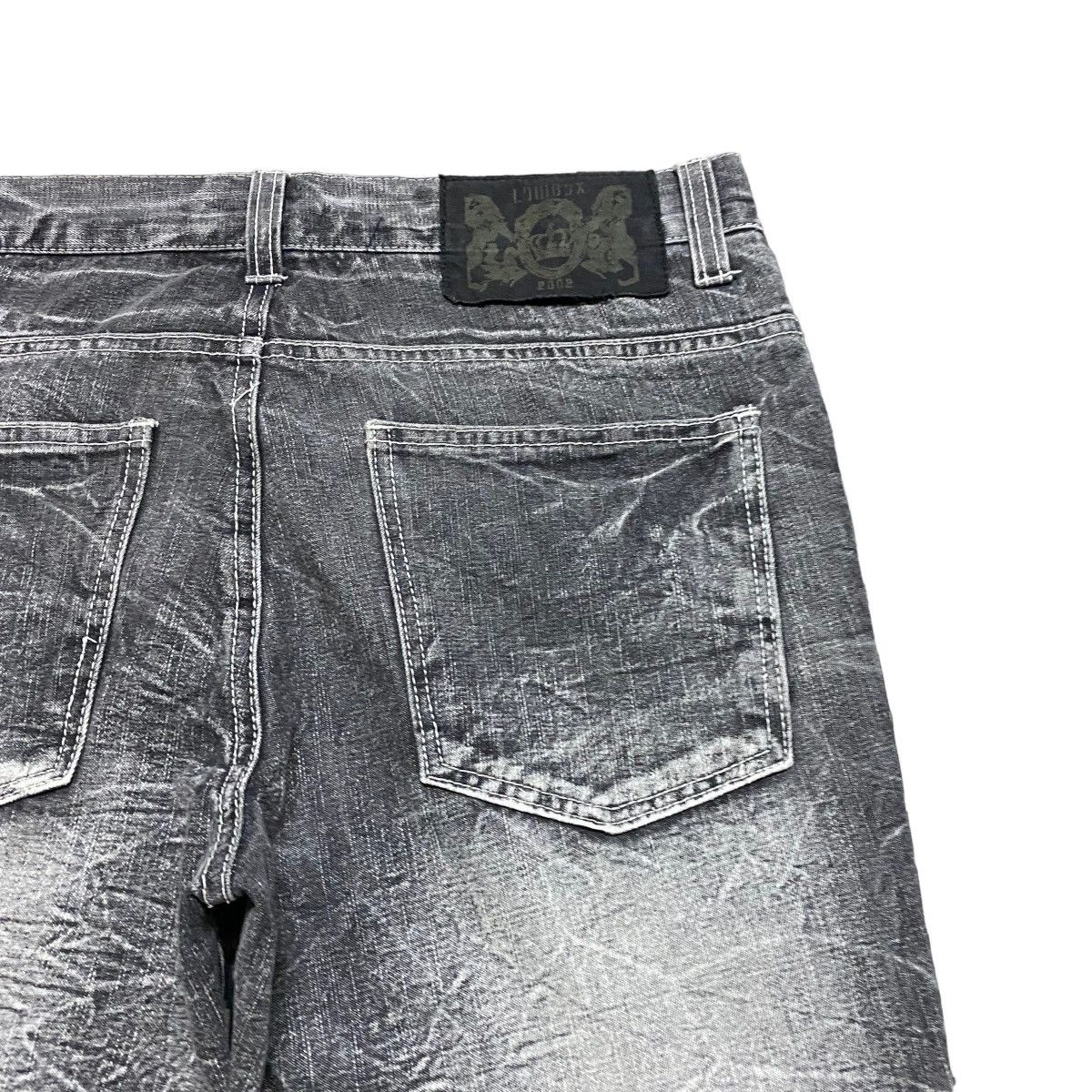 Japanese Brand Japanese Brand Lowbox Crust Distressed Denim Jeans Acidwash Size US 32 / EU 48 - 13 Thumbnail