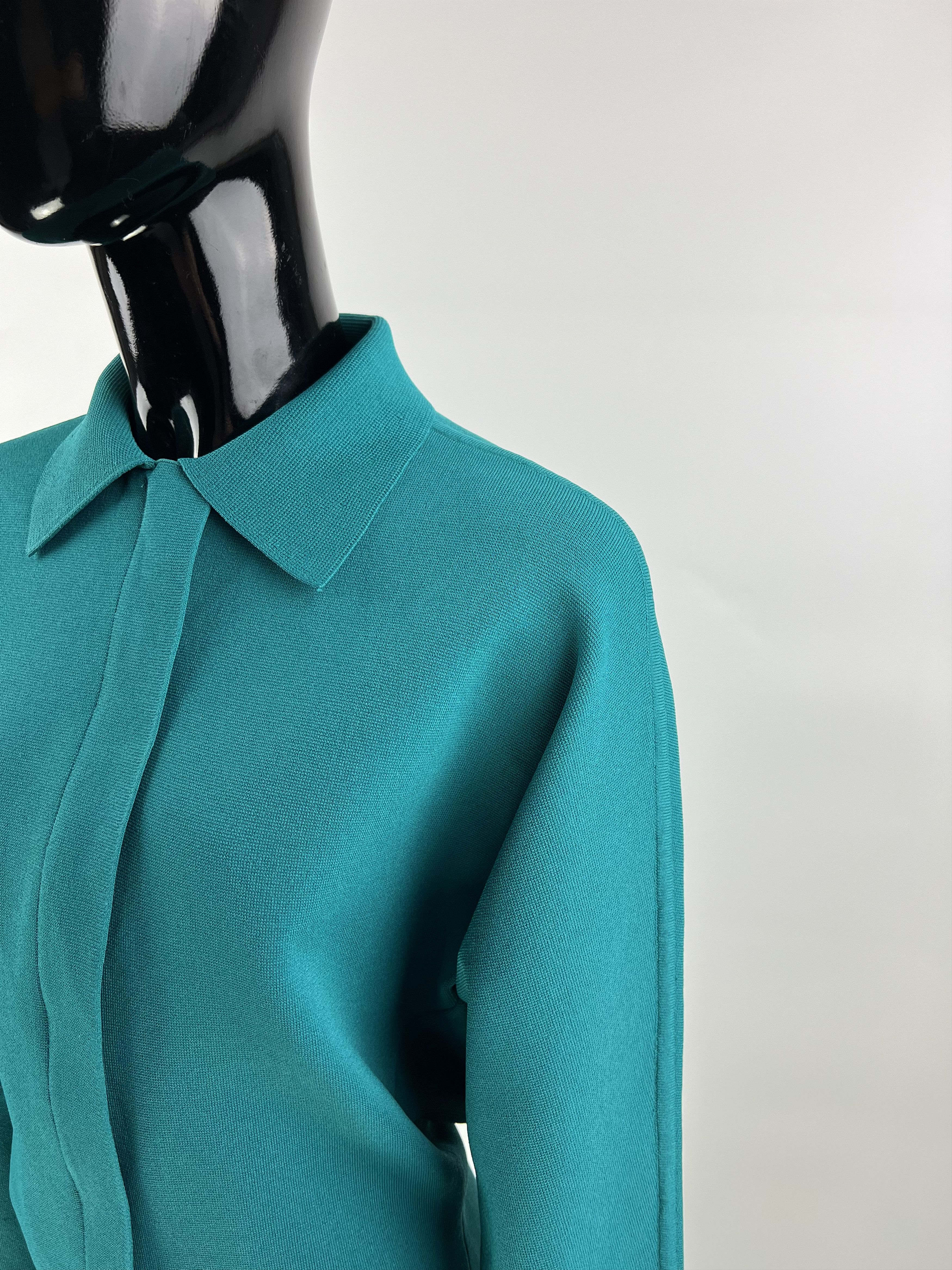 Cos COS Women's Turquoise Full Zip Jacket Size S Size S / US 4 / IT 40 - 4 Thumbnail