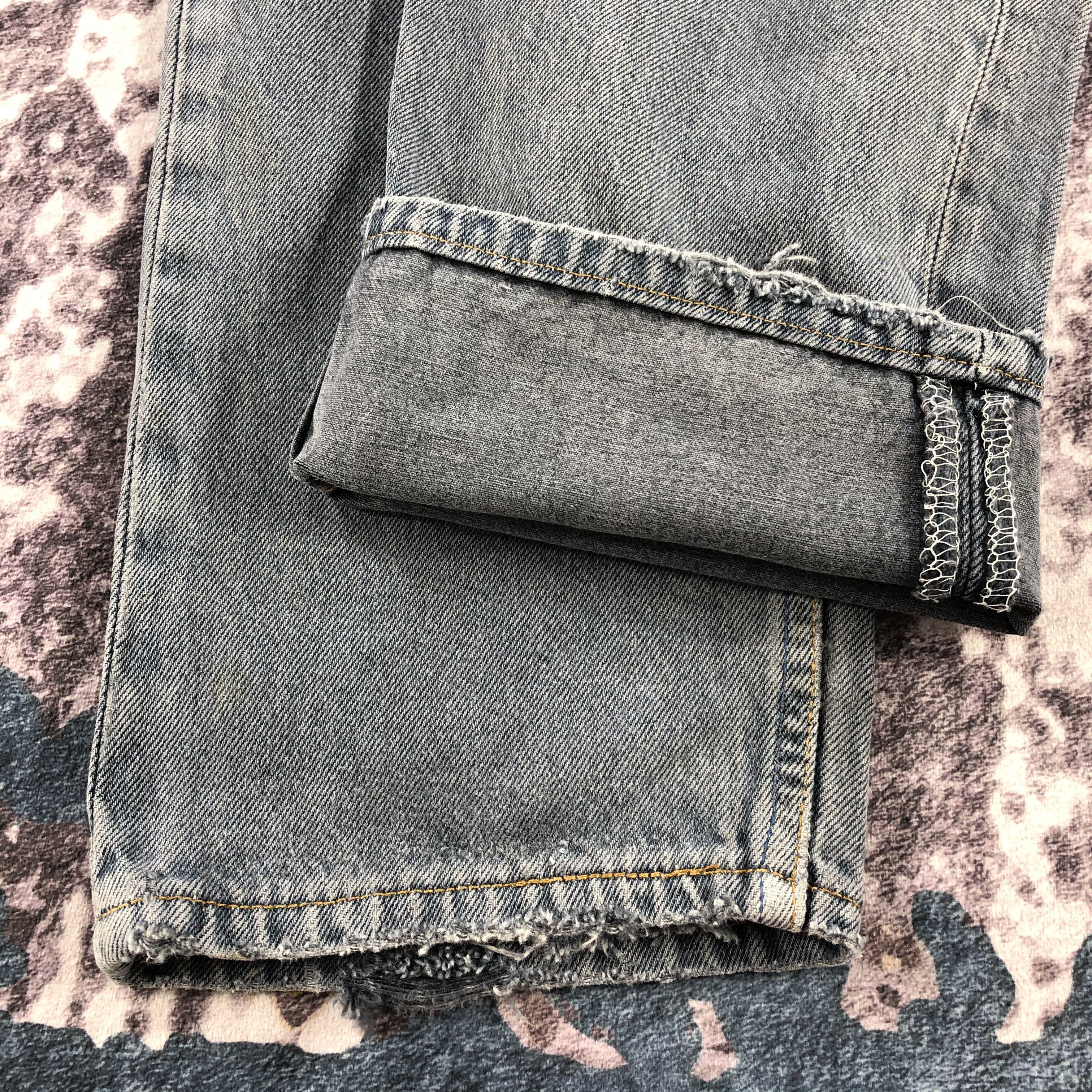 Levi's 90s Vintage Levis 501 Faded Black Jeans-JM2266 Size US 32 / EU 48 - 7 Thumbnail