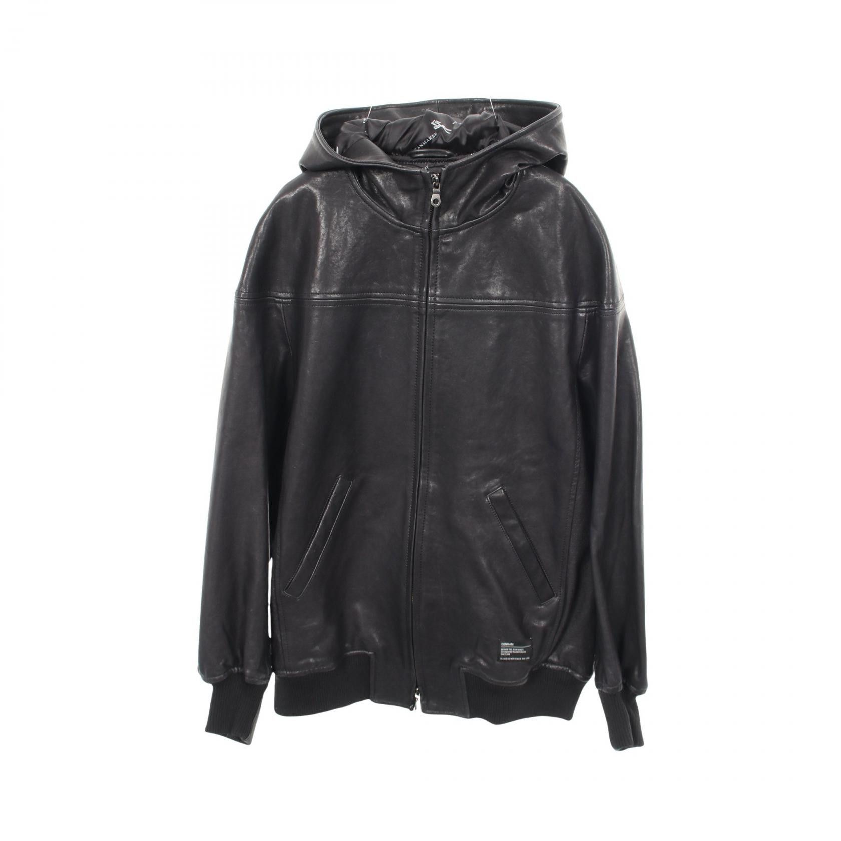 Other Other DENHAM Leather Hoodie Jacket Leather Outerwear DUTY FREE for USA Size ONE SIZE - 1 Thumbnail