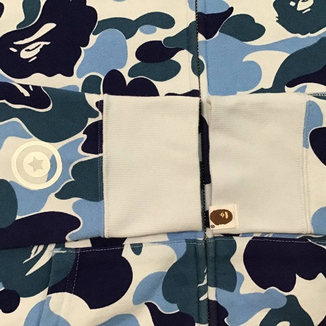 BAPE ABC camo Blue shark full zip hoodie a bathing ape PONR