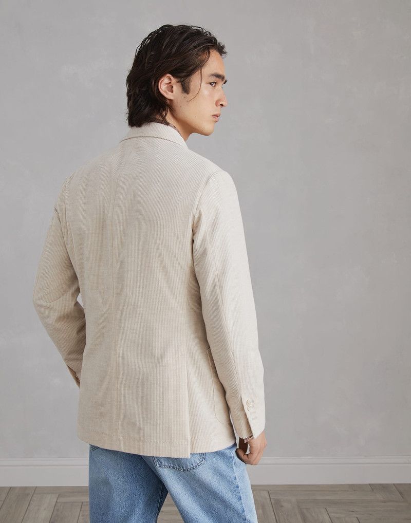 Brunello Cucinelli o1w1db10226 Suit Type Jacket in Beige/Khaki Size US XL / EU 56 / 4 - 3 Thumbnail