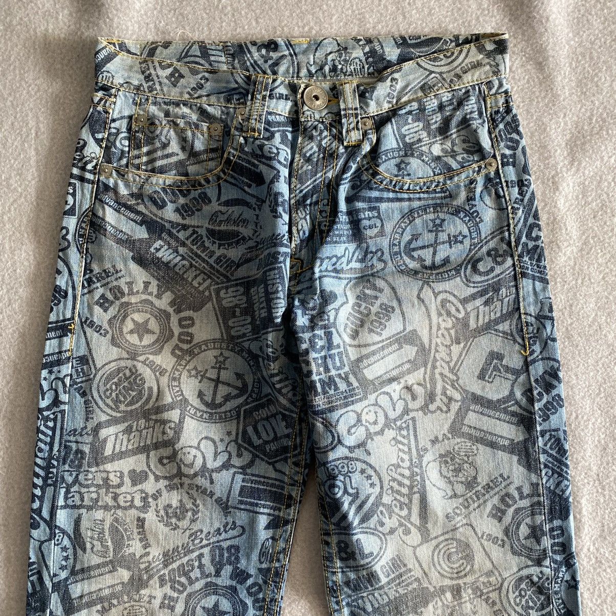 Japanese Brand × Vintage Co&Lu Fullprint Japanese Brand Jeans Size US 32 / EU 48 - 2 Thumbnail