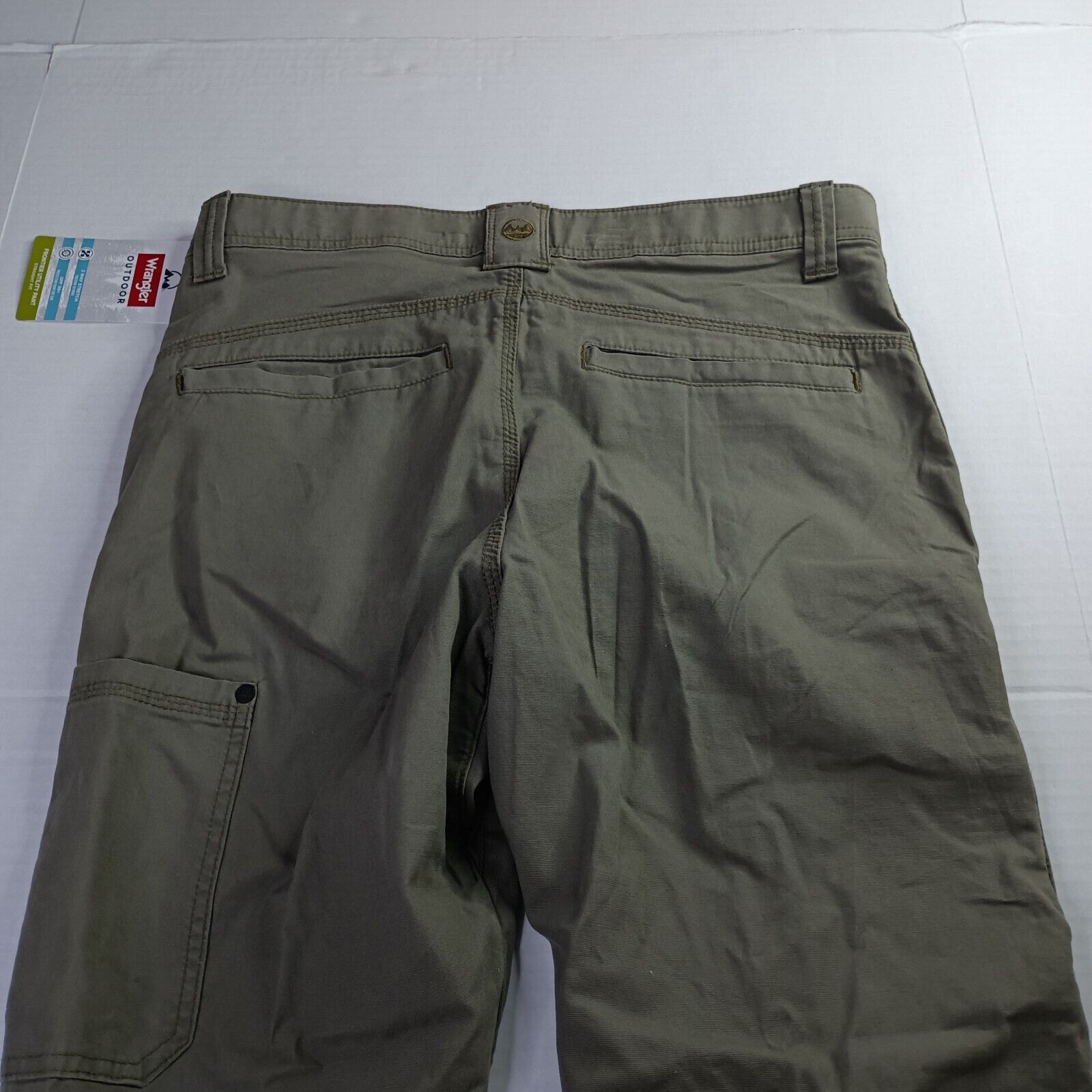 Wrangler Wrangler Utility Pants Mens 33x30 Green Straight Fit UPF 50+ Size US 33 - 8 Thumbnail