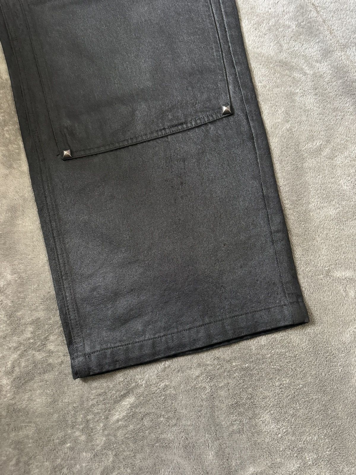 Other TecnineGroup Drill Waxed Black Jeans Size US 32 / EU 48 - 2 Thumbnail