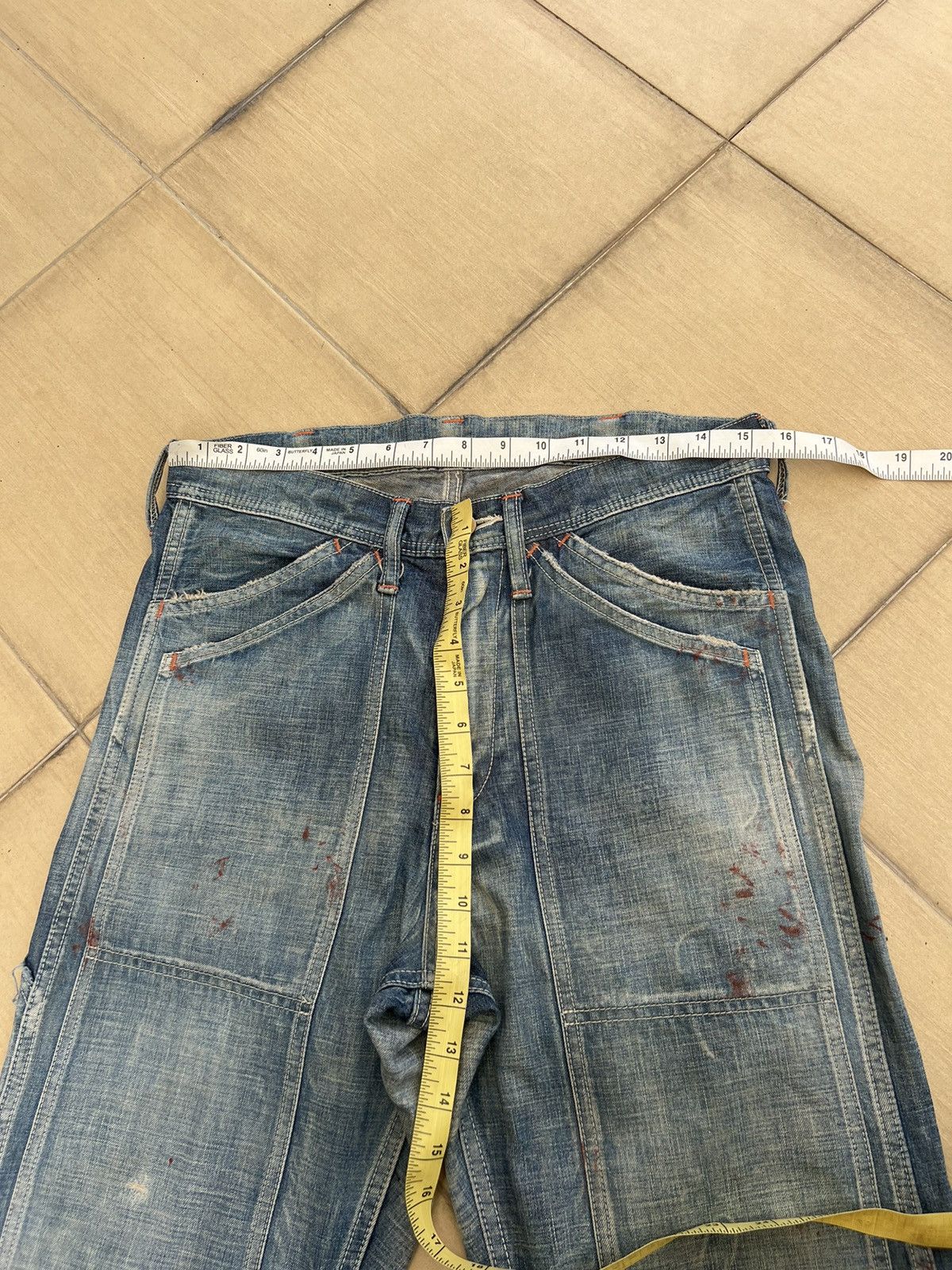 Full Count & Co. Vintage Full Count Japan Painter Denim Double Knee Work Pant Size US 30 / EU 46 - 3 Thumbnail