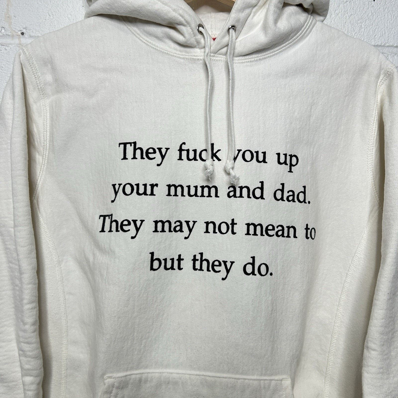 Supreme Supreme “They F*ck You Up” Poem Hooded Sweatshirt FW16 Size US M / EU 48-50 / 2 - 3 Thumbnail