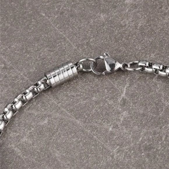 Other Men Simple Style Stainless Steel Link Chain Bracelet Size ONE SIZE - 5 Thumbnail