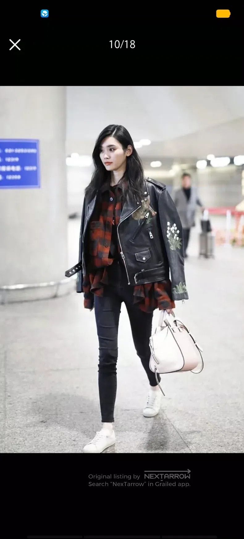 Loewe Loewe Vintage Distressed Leather Printed Leather Jacket Size US S / EU 44-46 / 1 - 10 Thumbnail